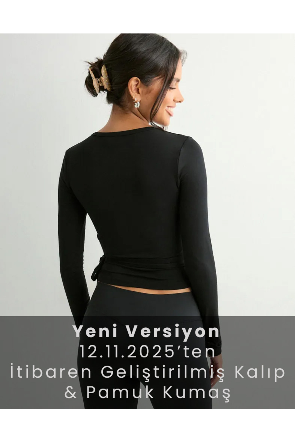 fablair  Bağlamalı Kruveze bluz - Artık PAMUK Kumaş! PAMUK KUMAŞ - Görsel 3