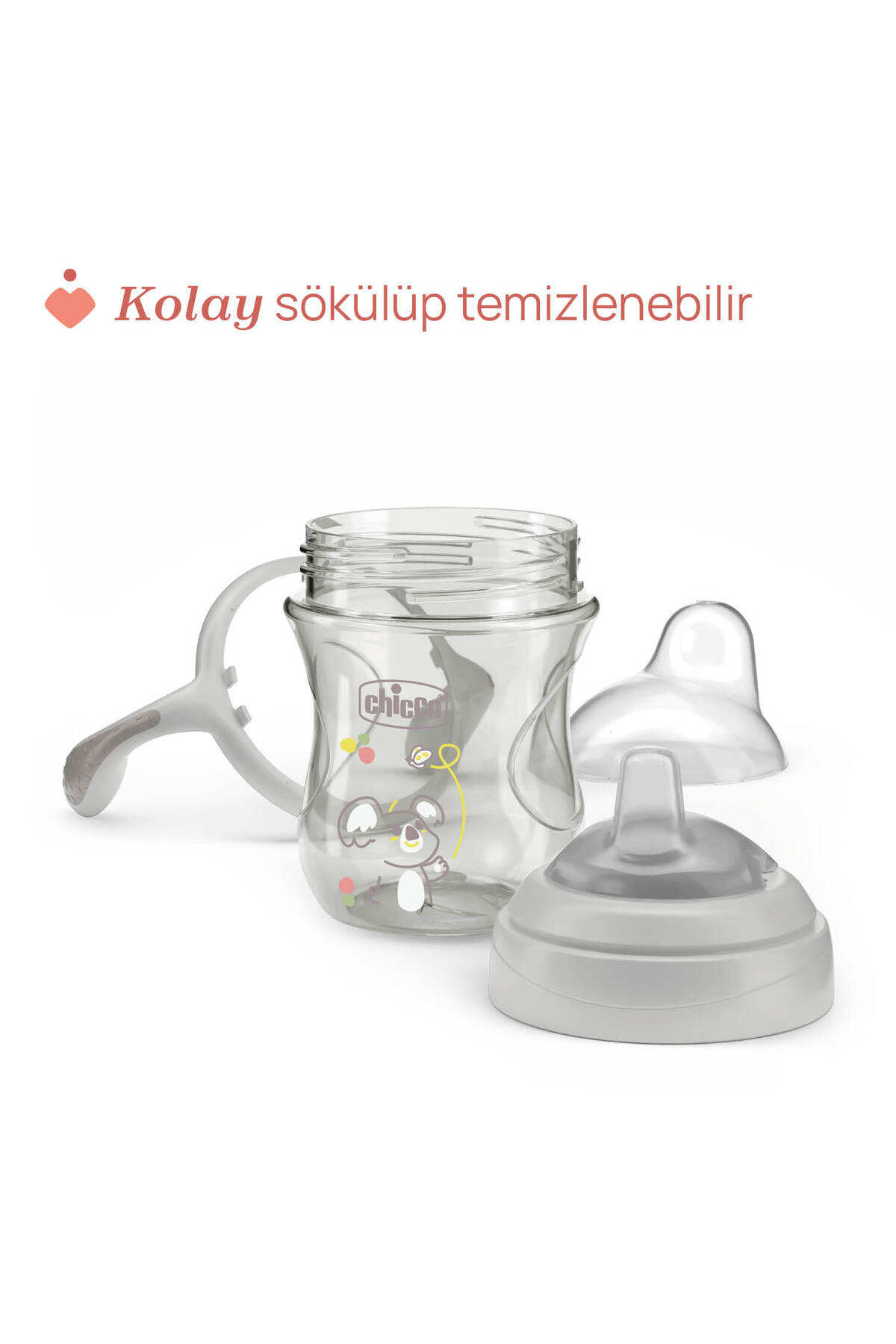 Chicco YUMUŞAK UÇLU GEÇİŞ BARDAĞI 4 AY UNI YENI fotoğrafı 7 (önizleme)