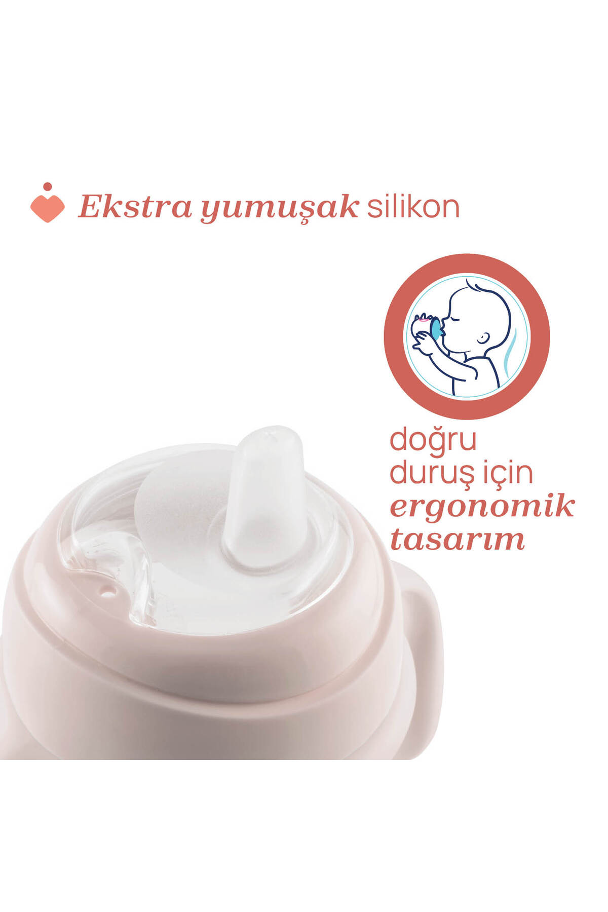 Chicco YUMUŞAK UÇLU GEÇİŞ BARDAĞI 4 AY KIZ fotoğrafı 5 (önizleme)