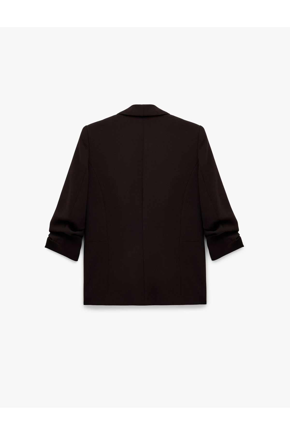 Koton  3/4 Kollu Düğmeli Cep Detaylı Kruvaze Yaka Blazer Ceket - Görsel 5