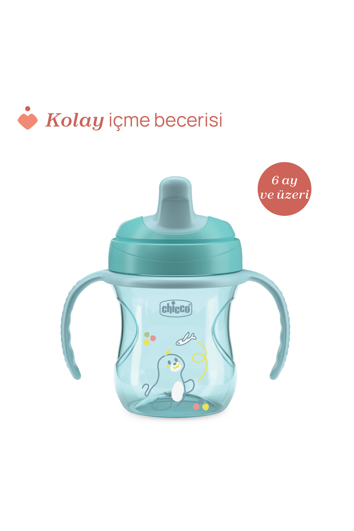 Chicco YARI YUMUŞAK UÇLU BARDAK 6 AY ERKEK fotoğrafı 3 (önizleme)