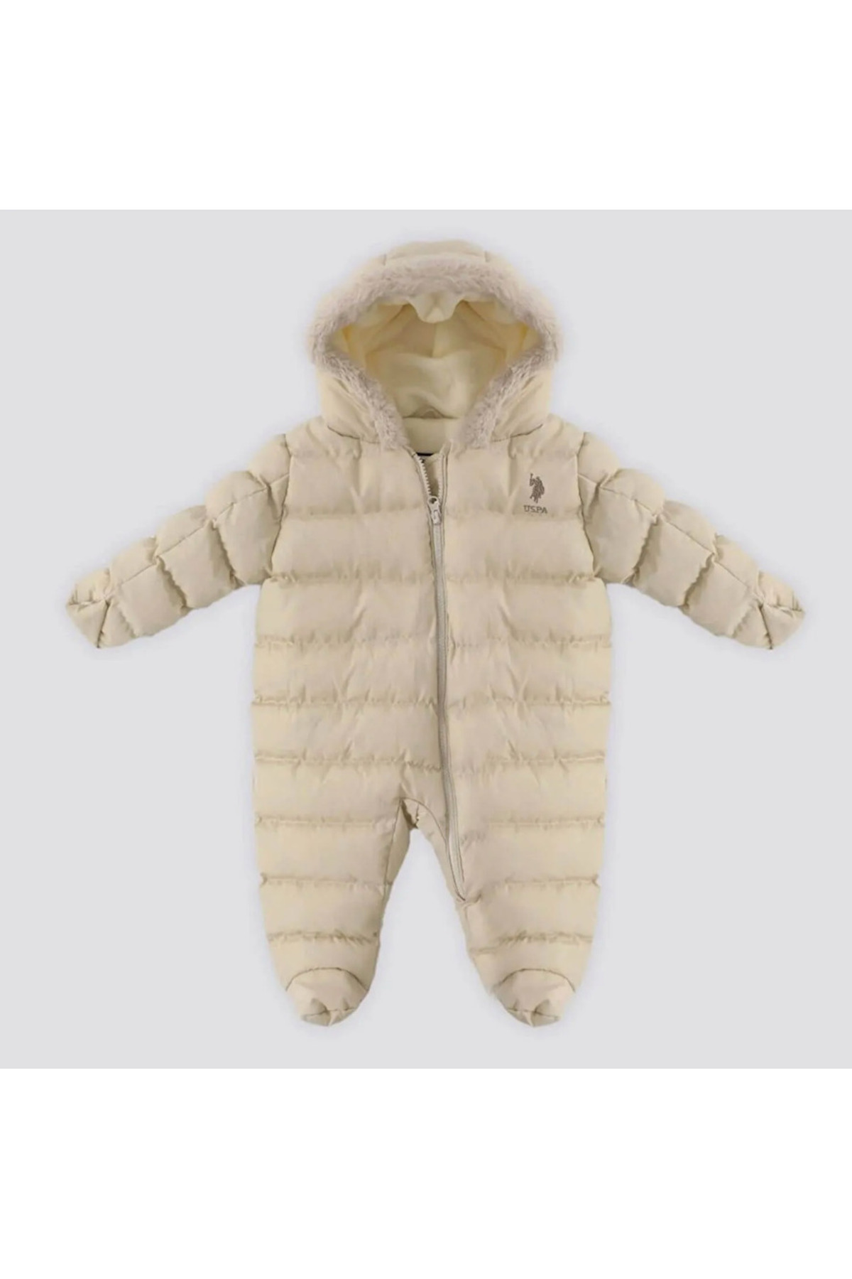 U.S. Polo Assn. Bej Bebek Kışlık Tulum fotoğrafı 5 (önizleme)