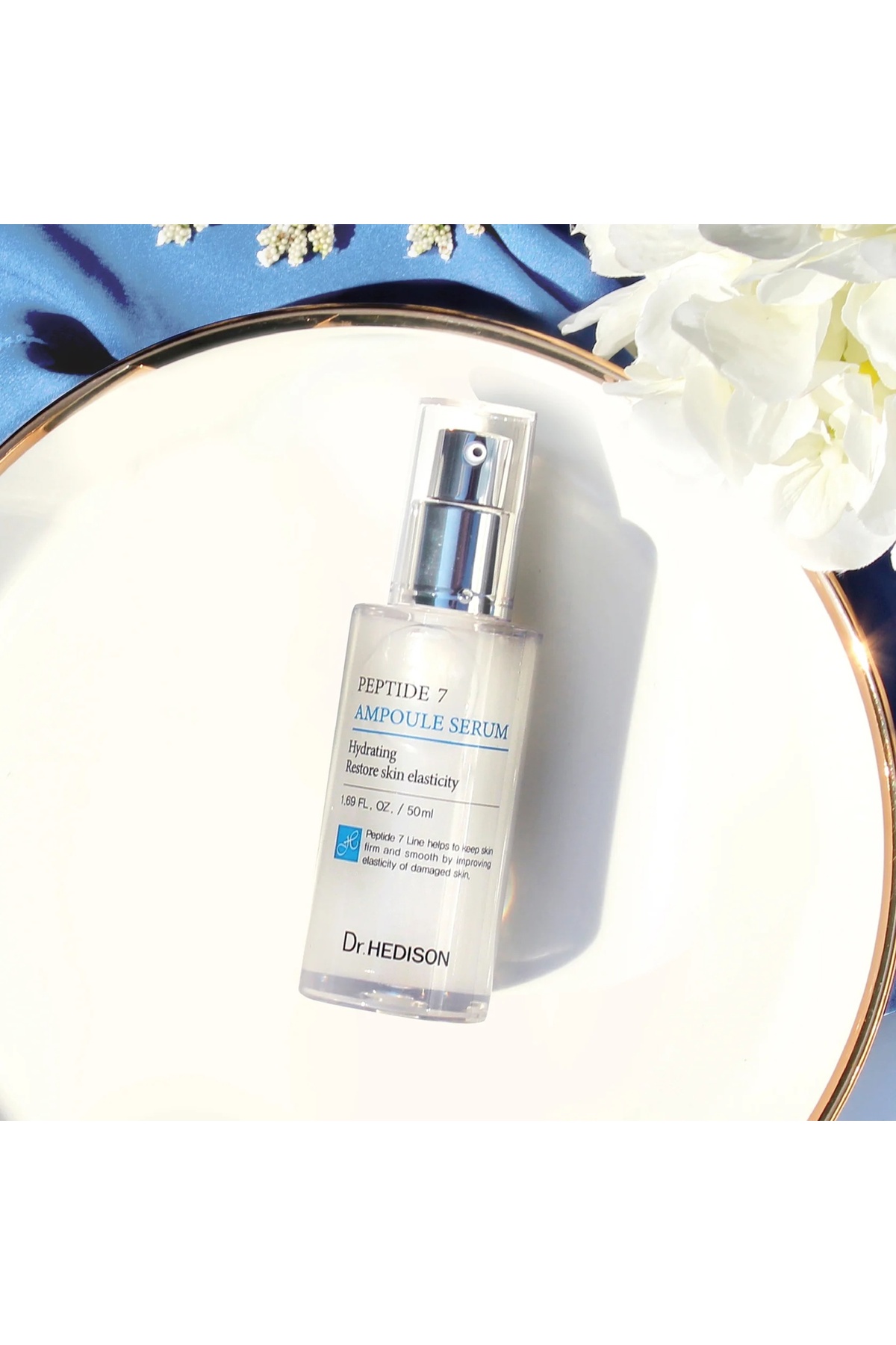 7 Peptitli Kırışıklık Karşıtı Yüz Serumu 50 ml – Peptide 7 Ampoule Serum, %2 Niasinamid, Hyalüronik Asit ve Kolajen İçeren Sıkılaştırıcı Nemlendirici Serum — PPT73 — تصویر 8 از 8