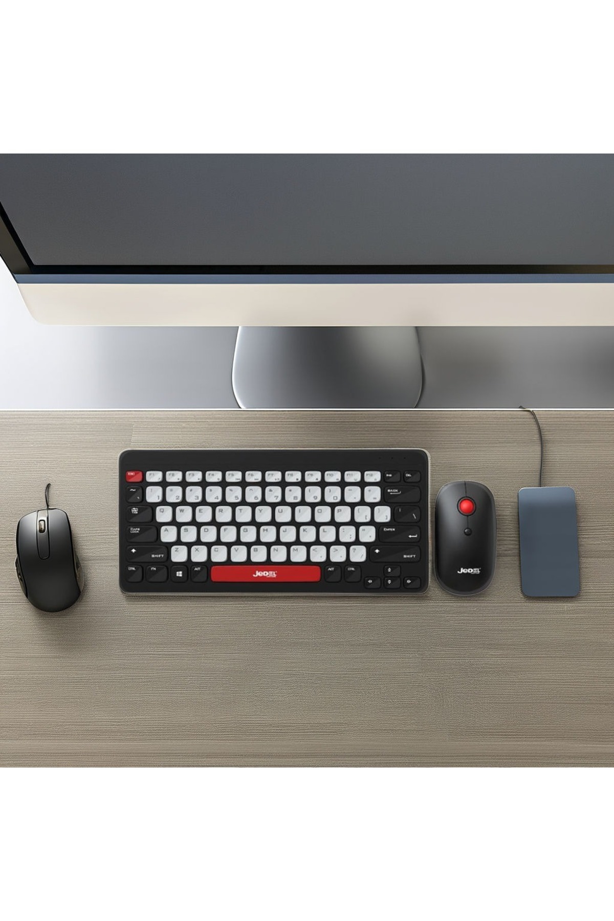 gaman Kablosuz Mini Klavye ve Mouse Seti - Şık, Sessiz ve Ergonomik Tasarım