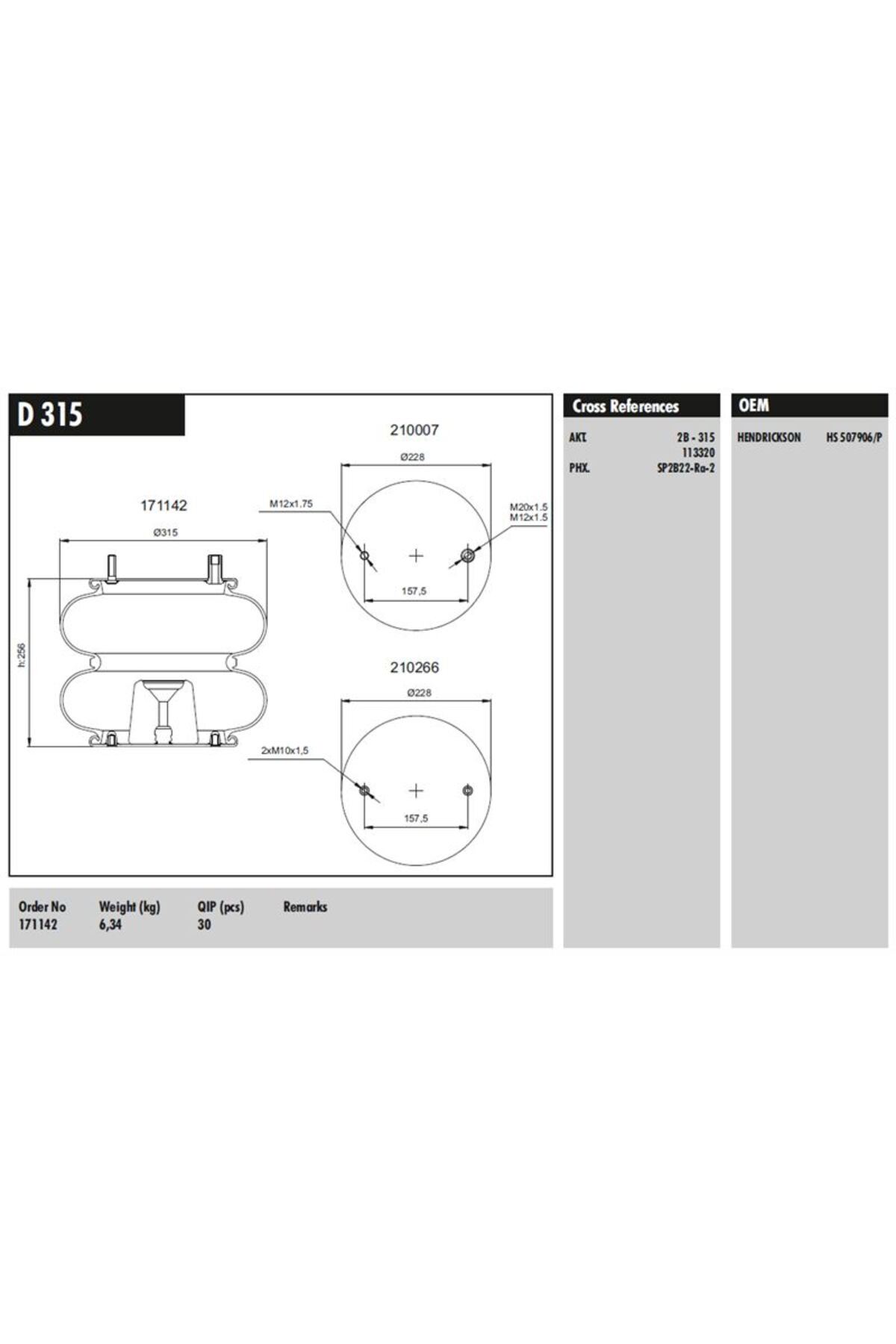 CONNECT Ford Truck Dingil Kaldırma Korugu (2 Katlı Koruk) - Ford Cargo - D 315