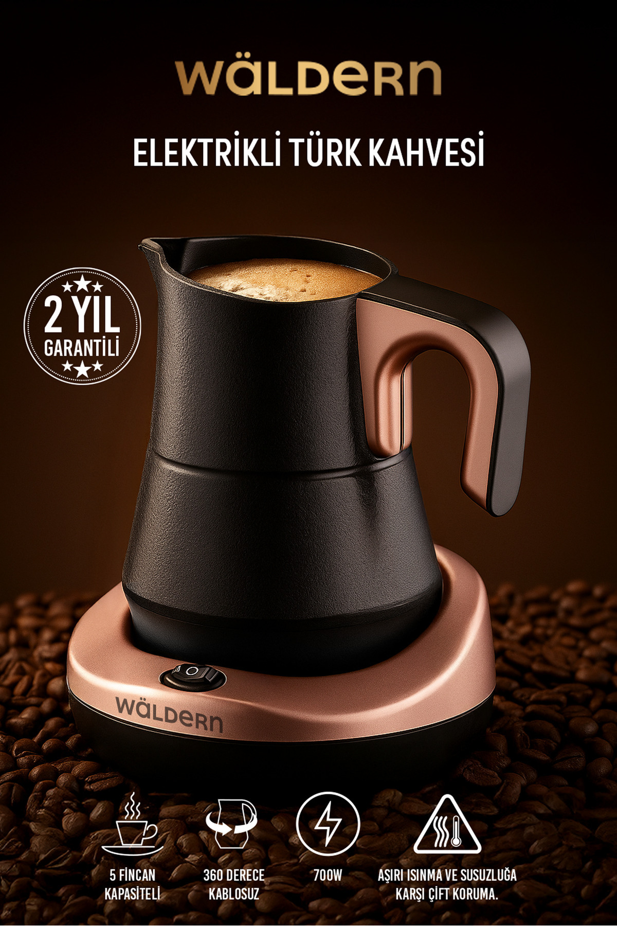 Waldern Elektrikli Közde Türk Kahvesi ve Türk Kahve Makinesi