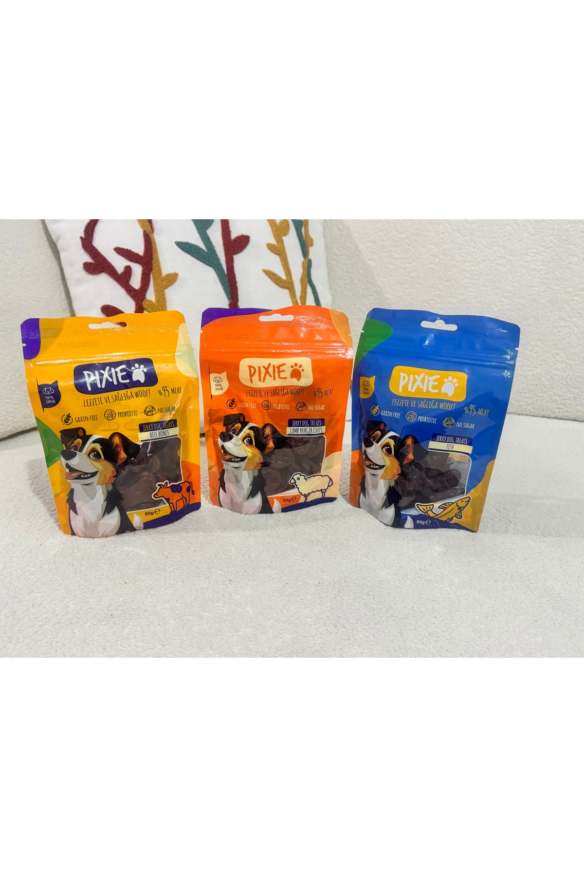 pixie köpek ödül maması 3 lezzet 3 paket 80gr - Fiyatı, Yorumları