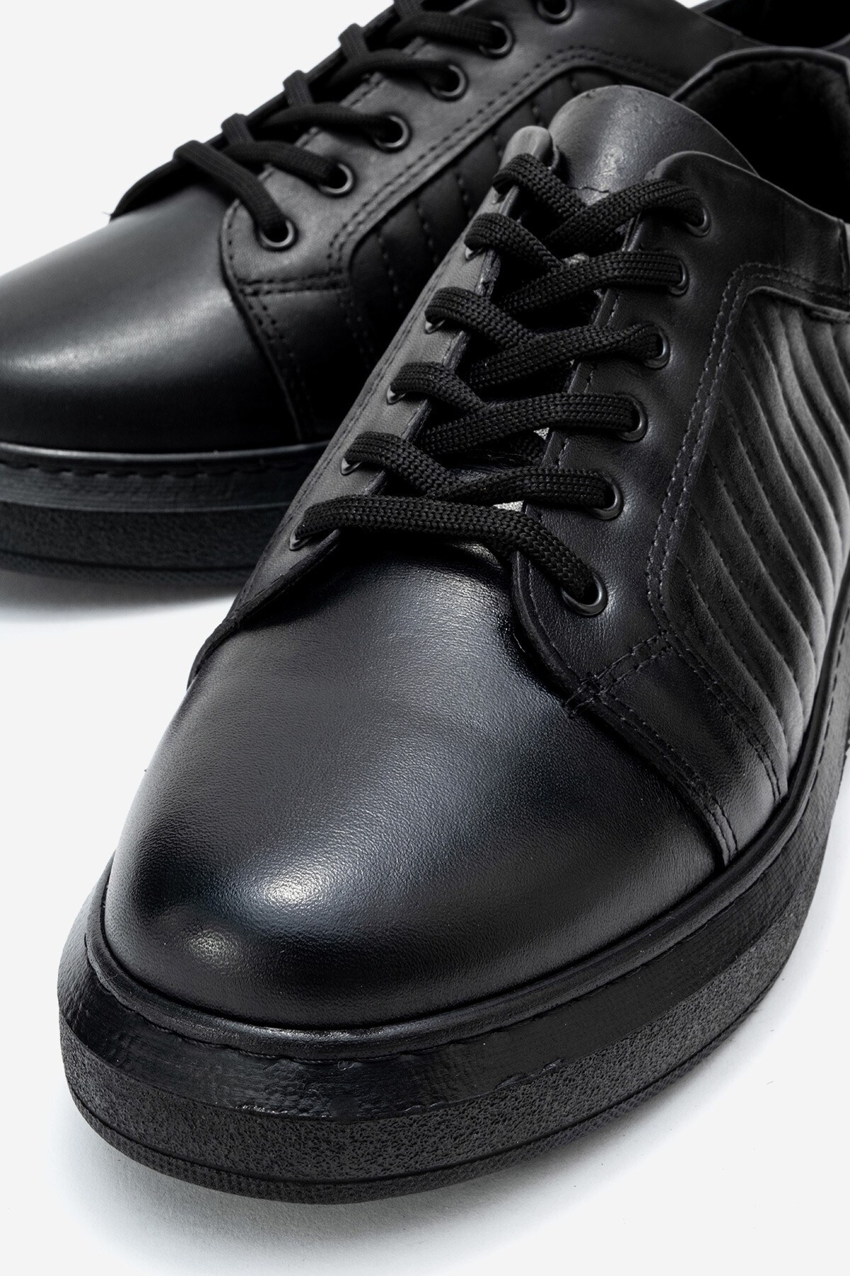 Hakiki Deri, Yüksek Tabanlı, Erkek Sneaker Deri Ayakkabı