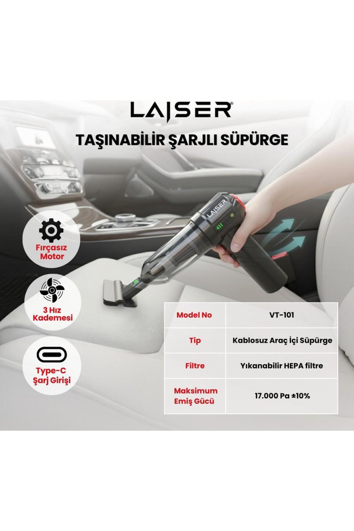 Laiser ARAÇ İÇİ SÜPÜRGE VT-101 - Fiyatı, Yorumları