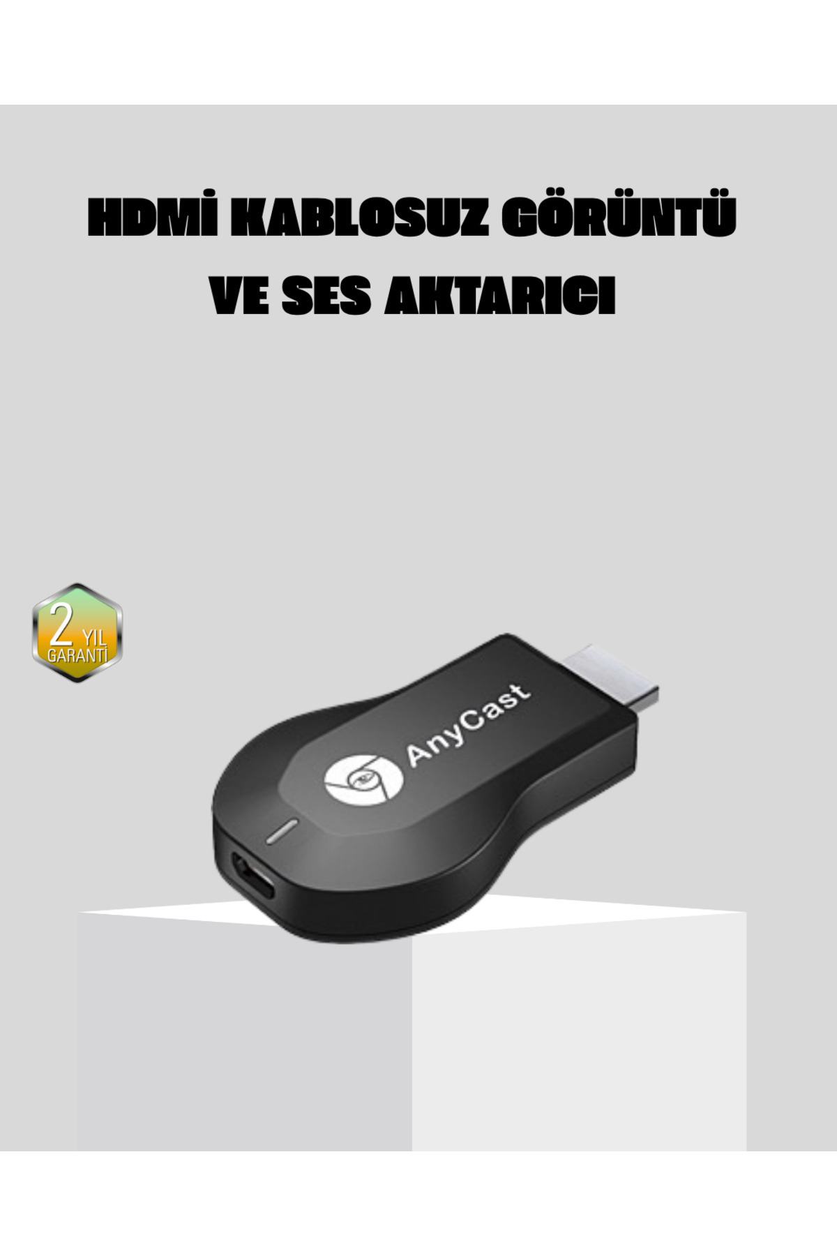 OEM Kablosuz HDMI Görüntü ve Ses Aktarıcı – Anycast M9 Plus Tak-Çalıştır TV A - TNX4767-4102