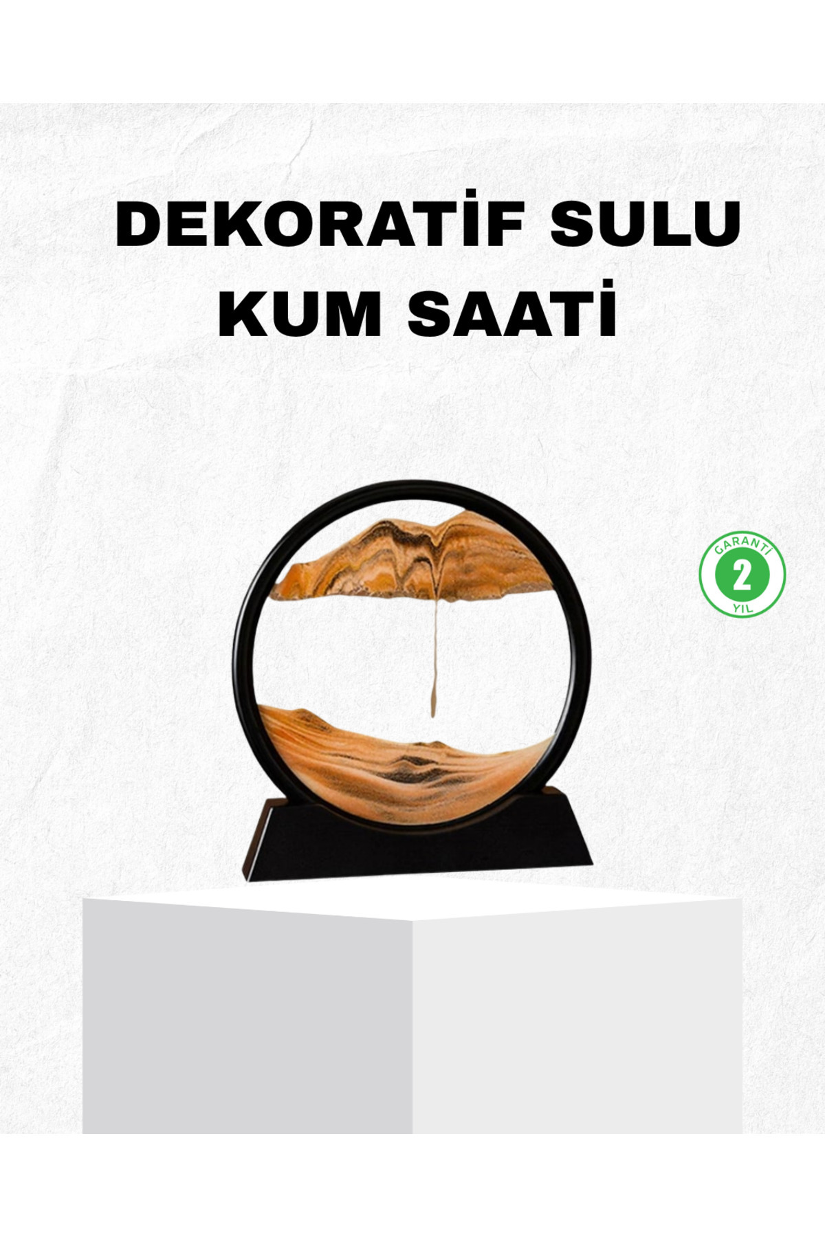 CT STONES Dekoratif Kum Saati – Şık Masa Üstü Aksesuar Dayanıklı Malzeme Modern Ve Klasik Tasarım