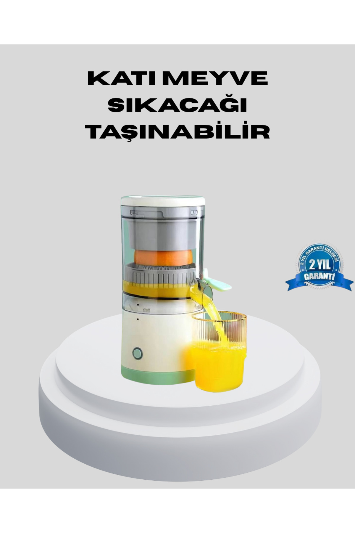 OEM USB Şarjlı Mini Meyve Sıkacağı – Çift Bıçaklı Güvenlik Kilitli - TNX3530-5422