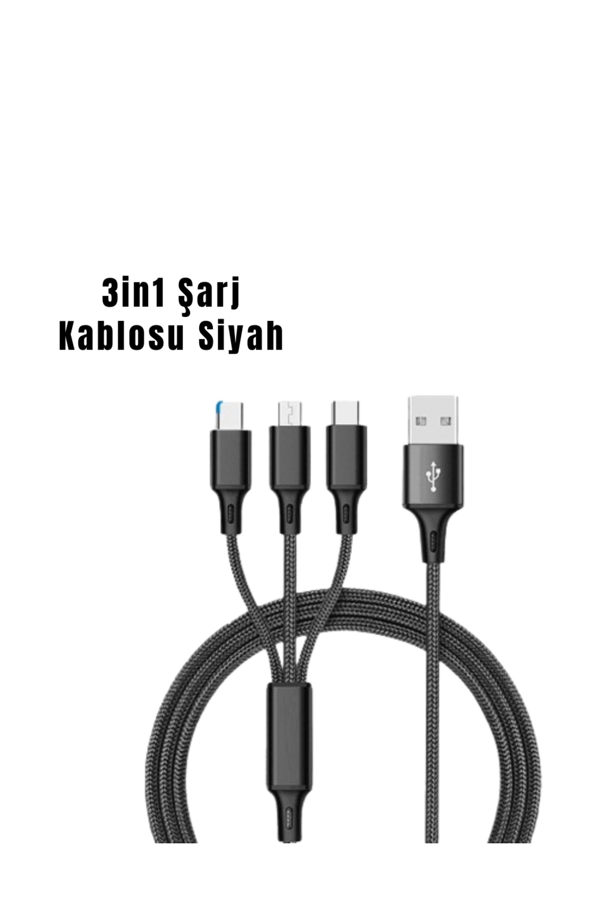 BYDNZ SHOP 3’ü 1 Arada Hızlı Şarj Kablosu