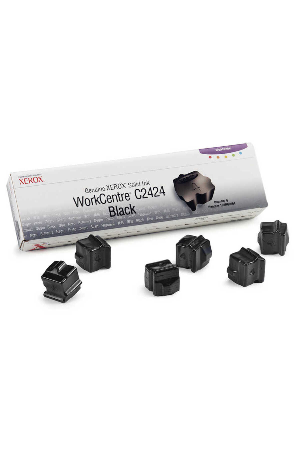 Xerox Workcentre C2424-108R00664 Siyah Orijinal Katı Mürekkep Altılı