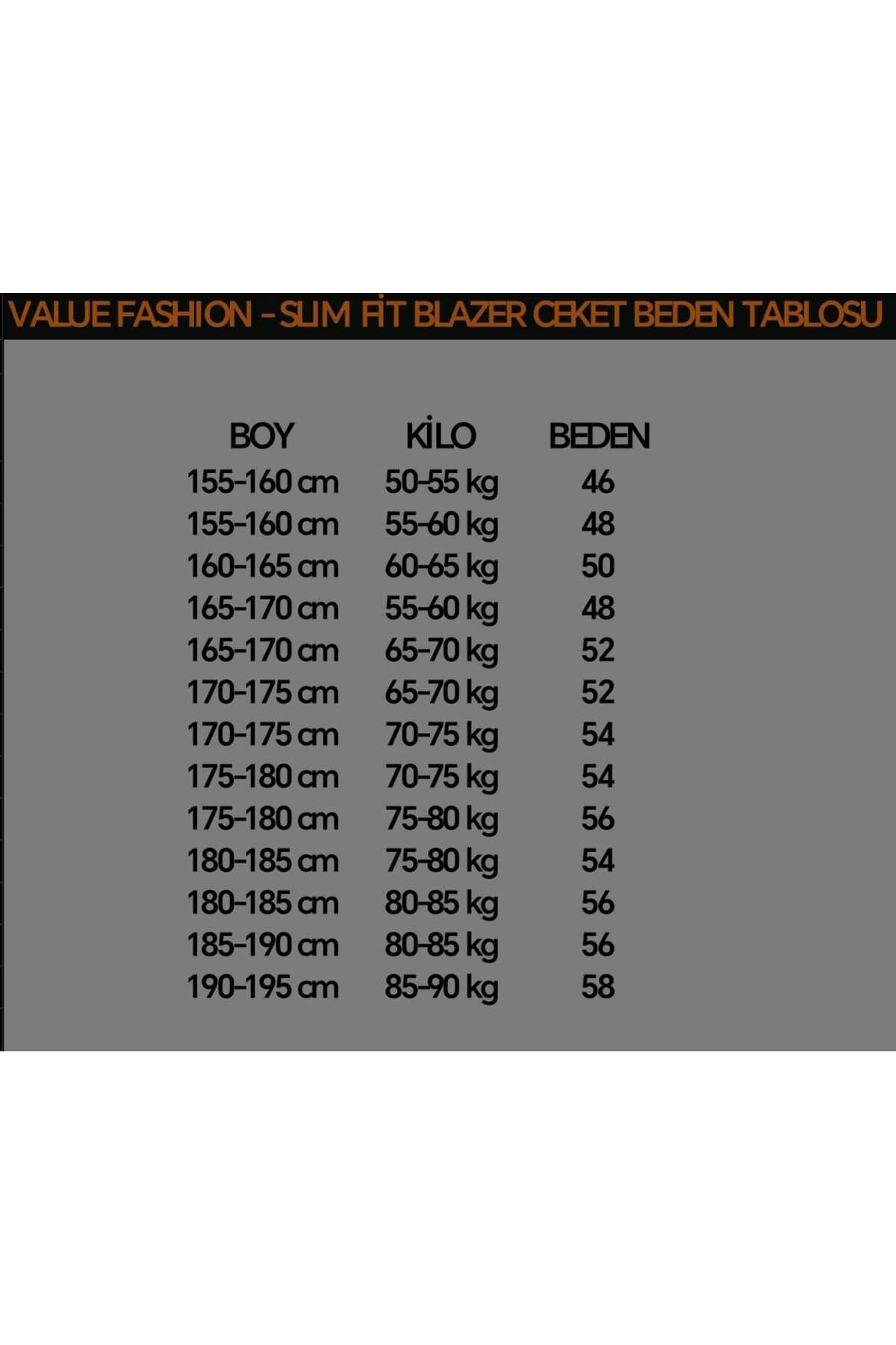 VALUE FASHION  Erkek Ceket, Slim Fit Astarlı Spor Şık Ceket - Görsel 8