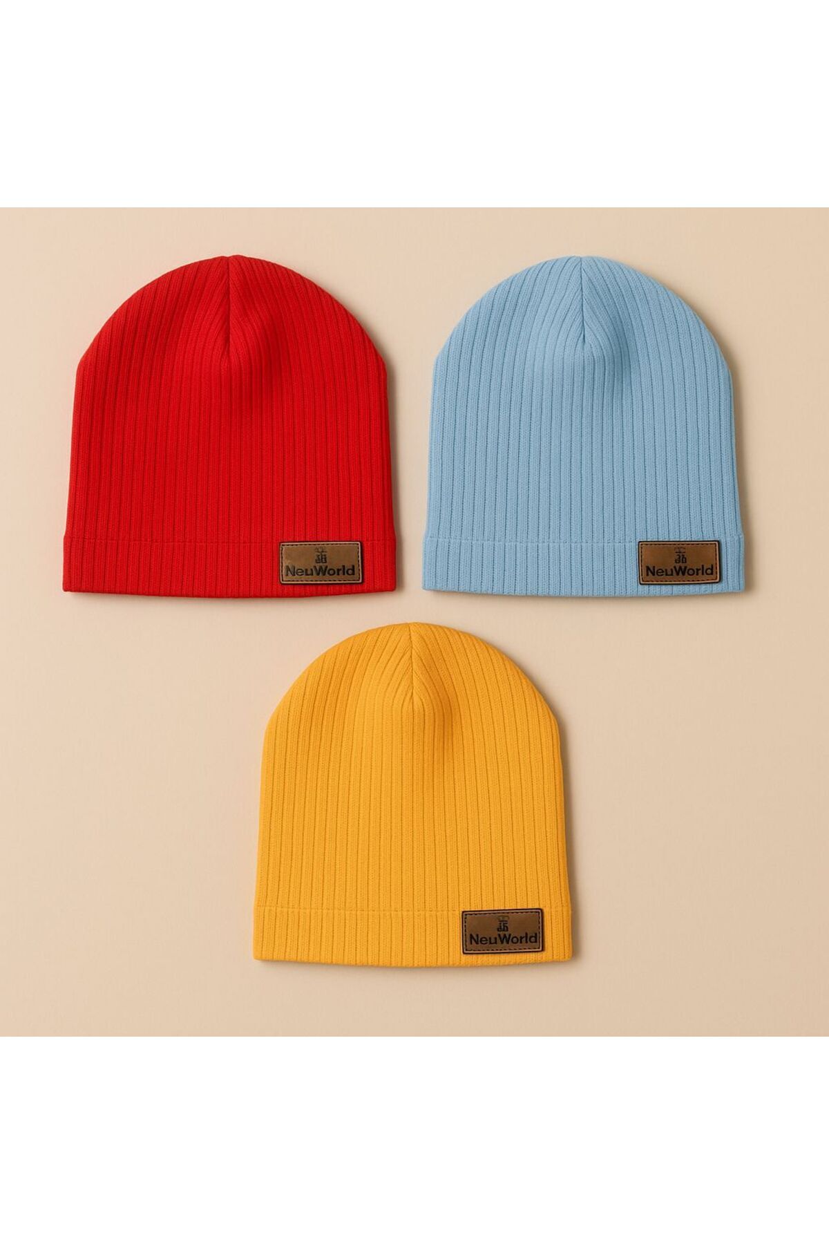 Bebekino Penye Bebek Bere 3’lü Set | 0-18 Ay | Esnek Yumuşak Kumaş