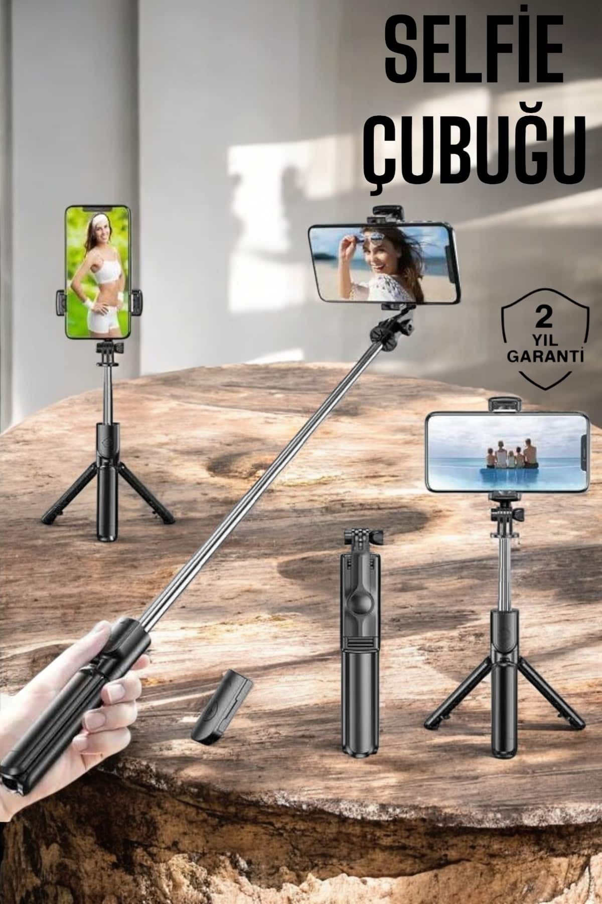 ZERO LAND NRTMSA Kumandalı Tripod Telefon Tutucu Sie Çubuğu 360 (122835) Derece Dönebilen