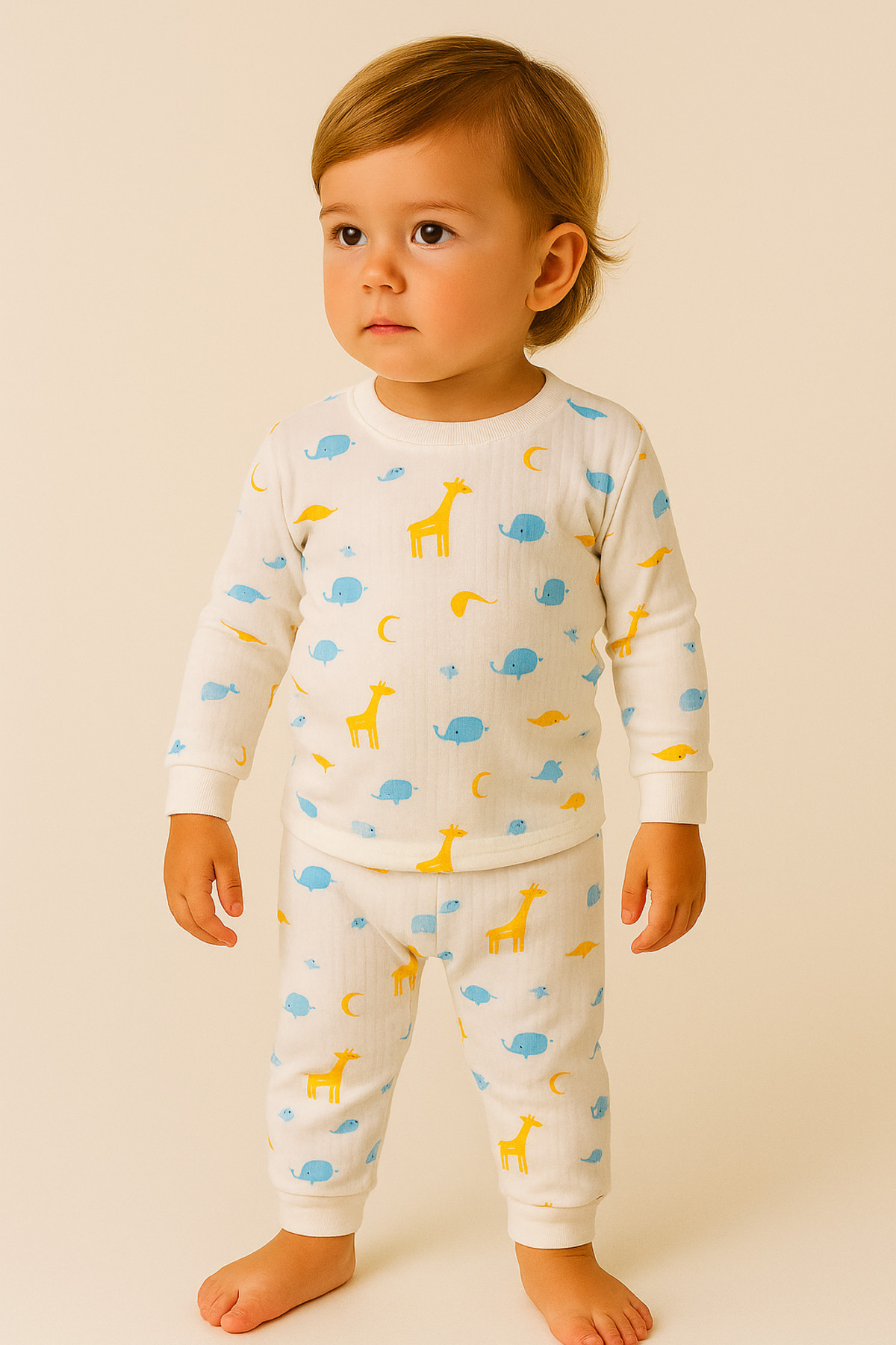 aden kids %100 pamuk çocuk alt üst pijama takımı fotoğrafı 2 (önizleme)