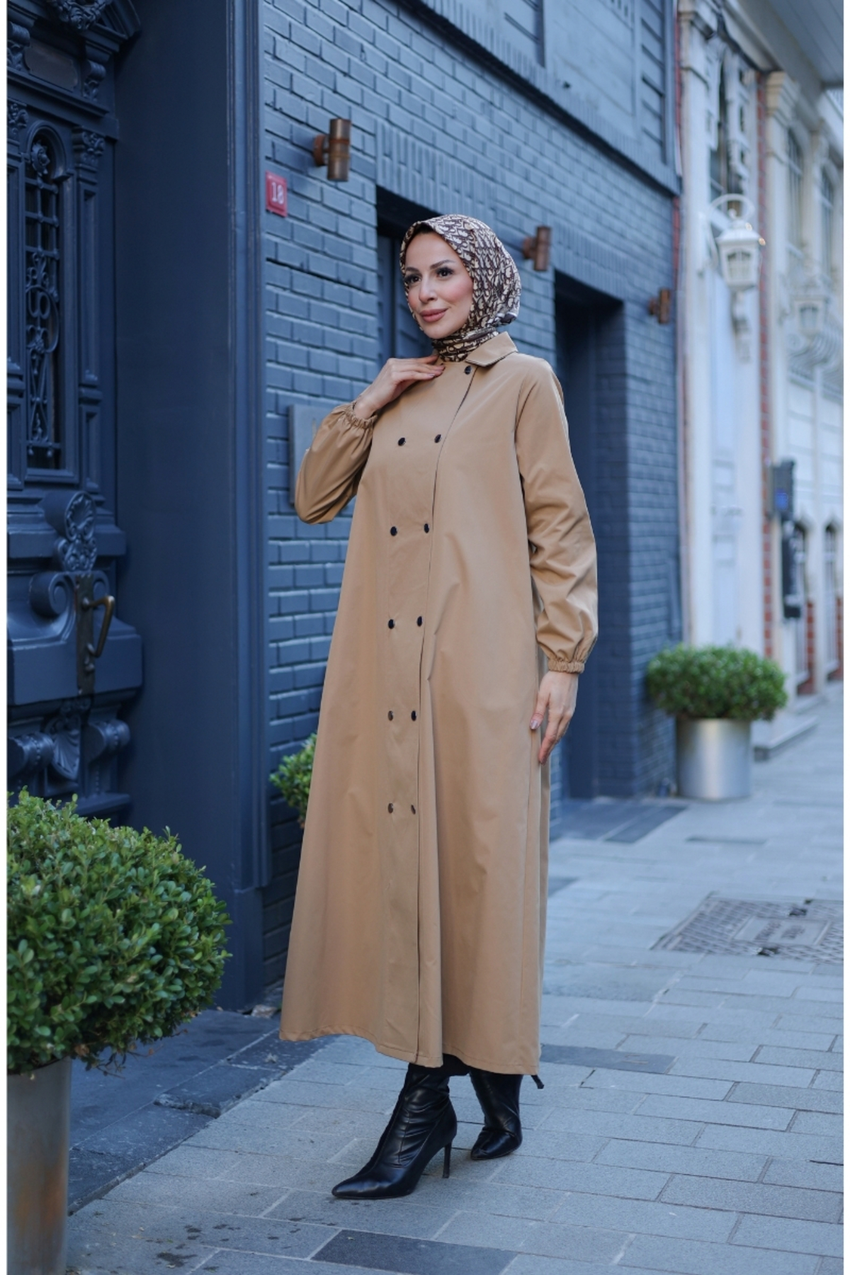 KADEEM  Nevin Gabardin Kap - 422537 - Görsel 5