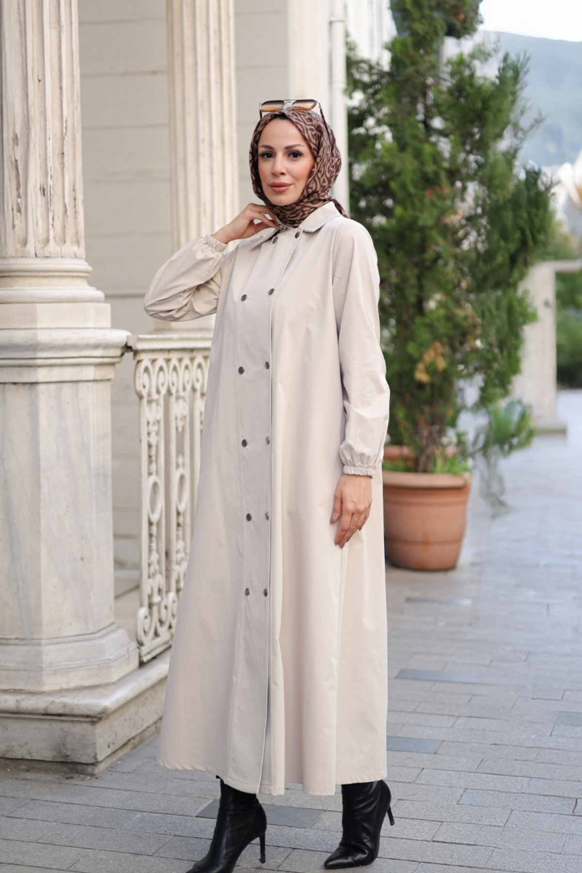 KADEEM  Nevin Gabardin Kap - 422537 - Görsel 7