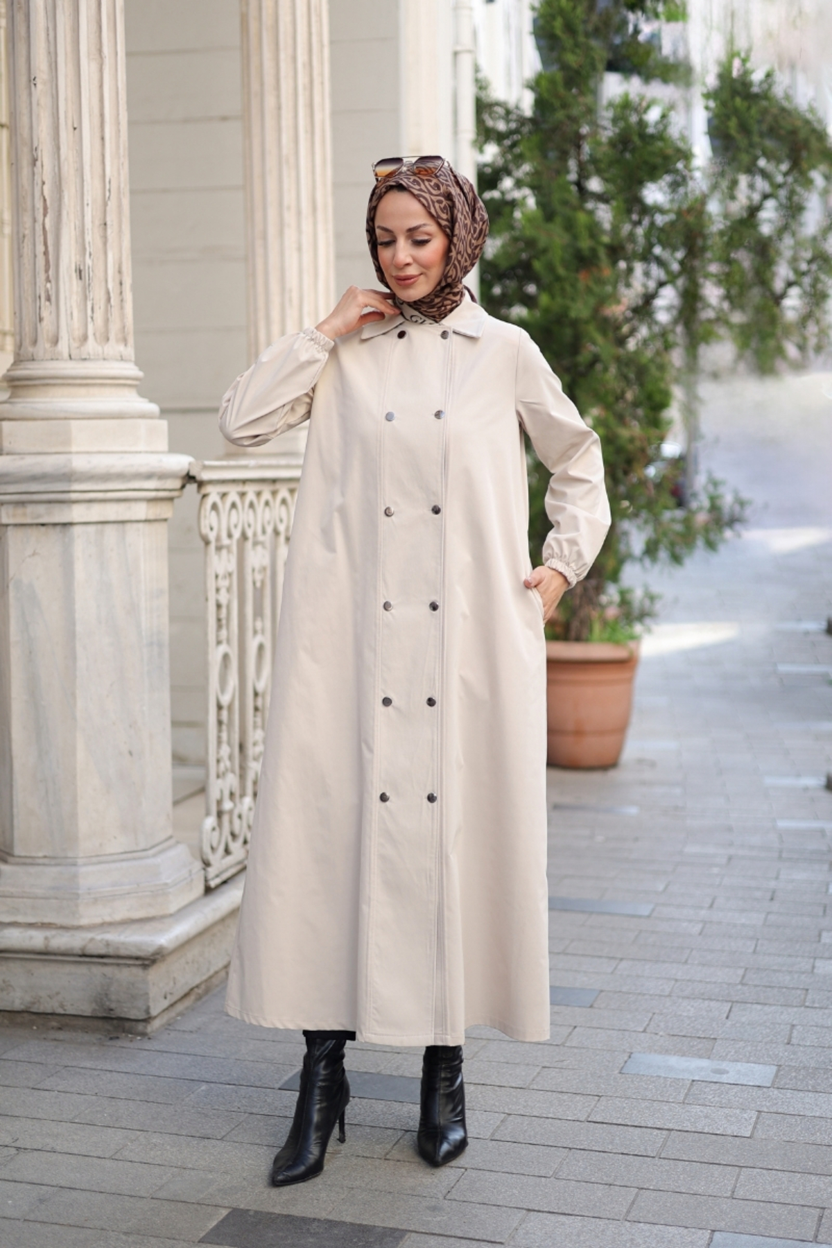 KADEEM  Nevin Gabardin Kap - 422537 - Görsel 8