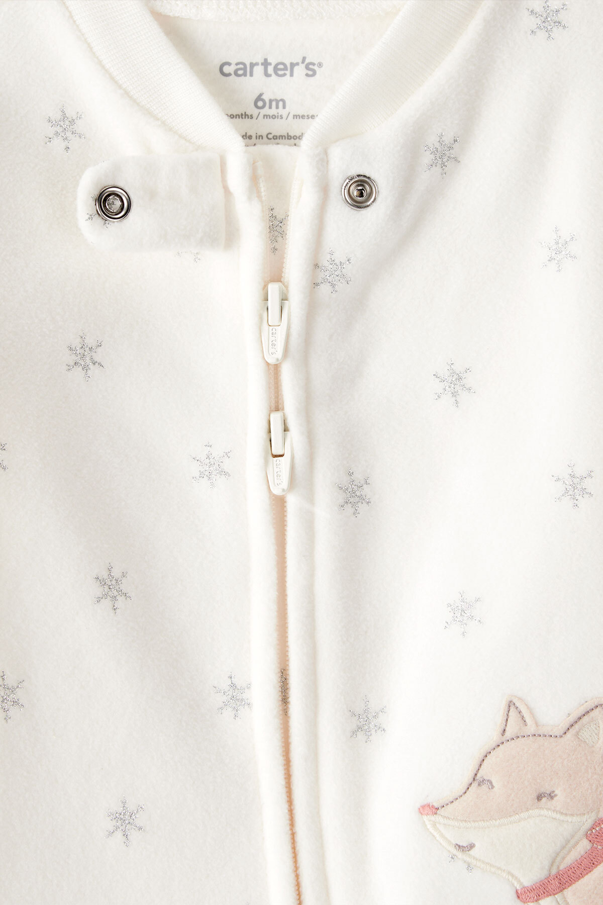 Carter's Kız Bebek Ekru Polar Tulum fotoğrafı 2 (önizleme)