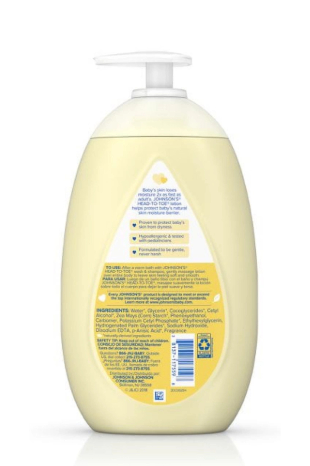 Johnson 's Head-to-toe Lotion Bebek Losyonu 800 ml fotoğrafı 2 (önizleme)