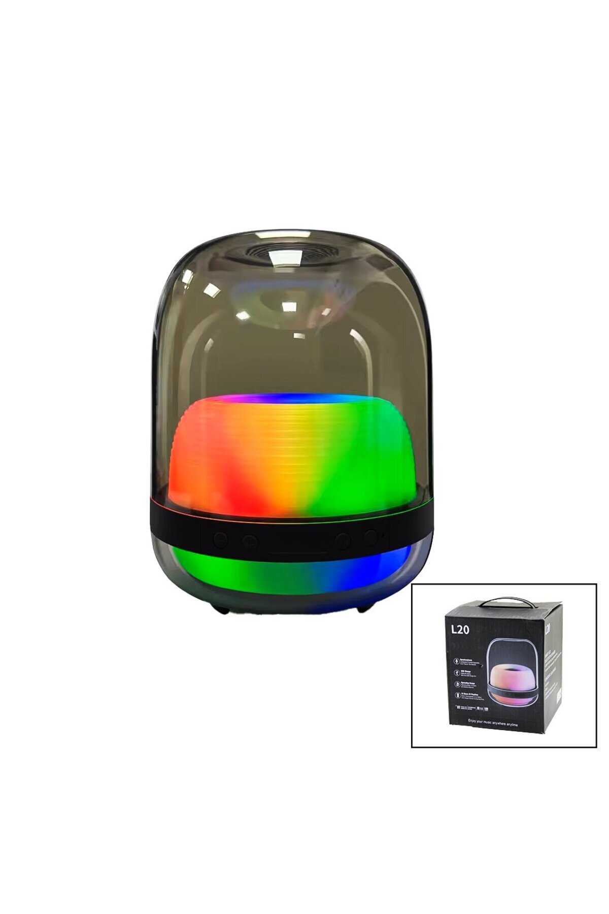 Go İthalat MİKA KRİSTAL KÜREBLUETOOTH WİRELESS HOPARLÖR- SPEAKER IŞIKLI - USB ŞARJLI - POWERBANK (5250)