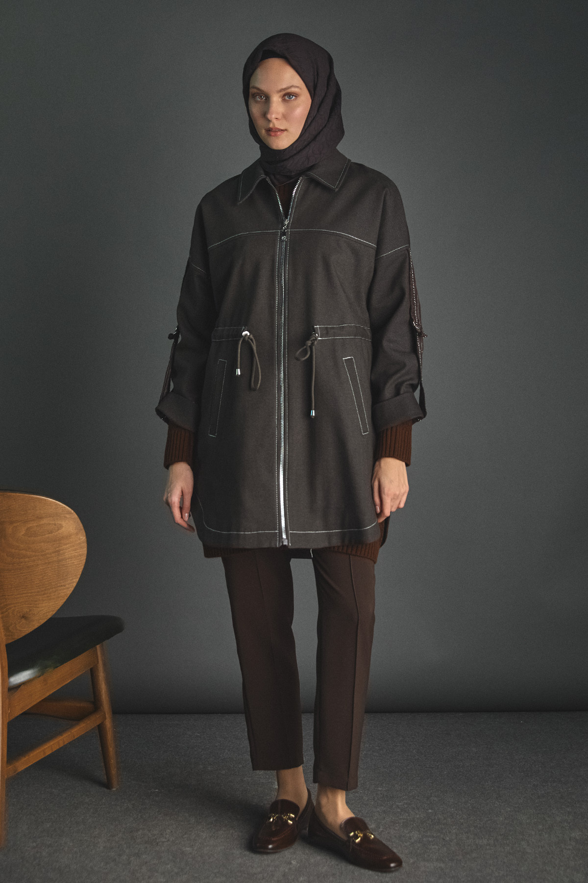 شنل گاباردین دوخته شده اسپرت Setrms