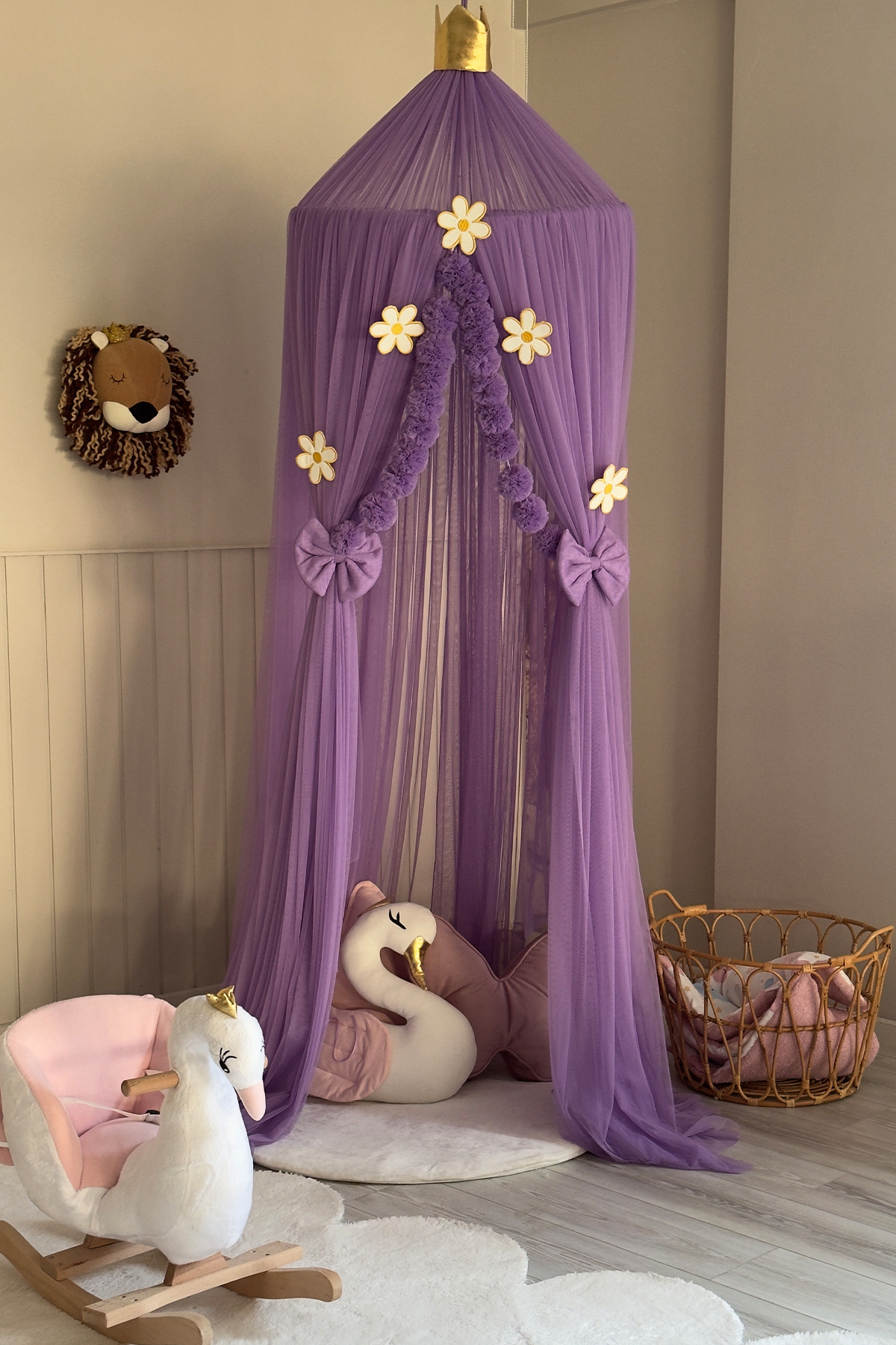 Miniden Premium Lila Tül Cibinlik