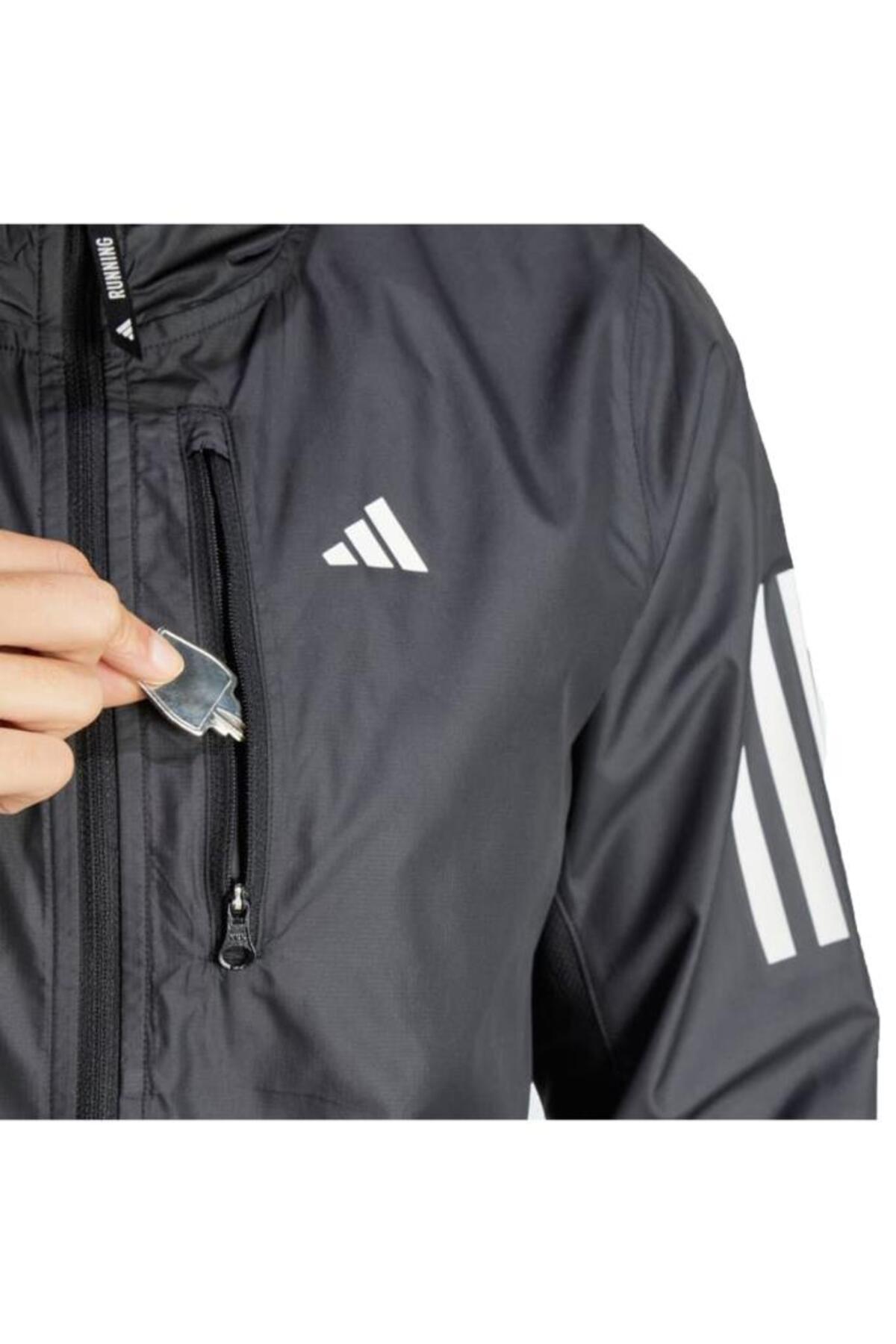 adidas Own the Run Kadın Rüzgarlık Siyah IN1576 görsel 5
