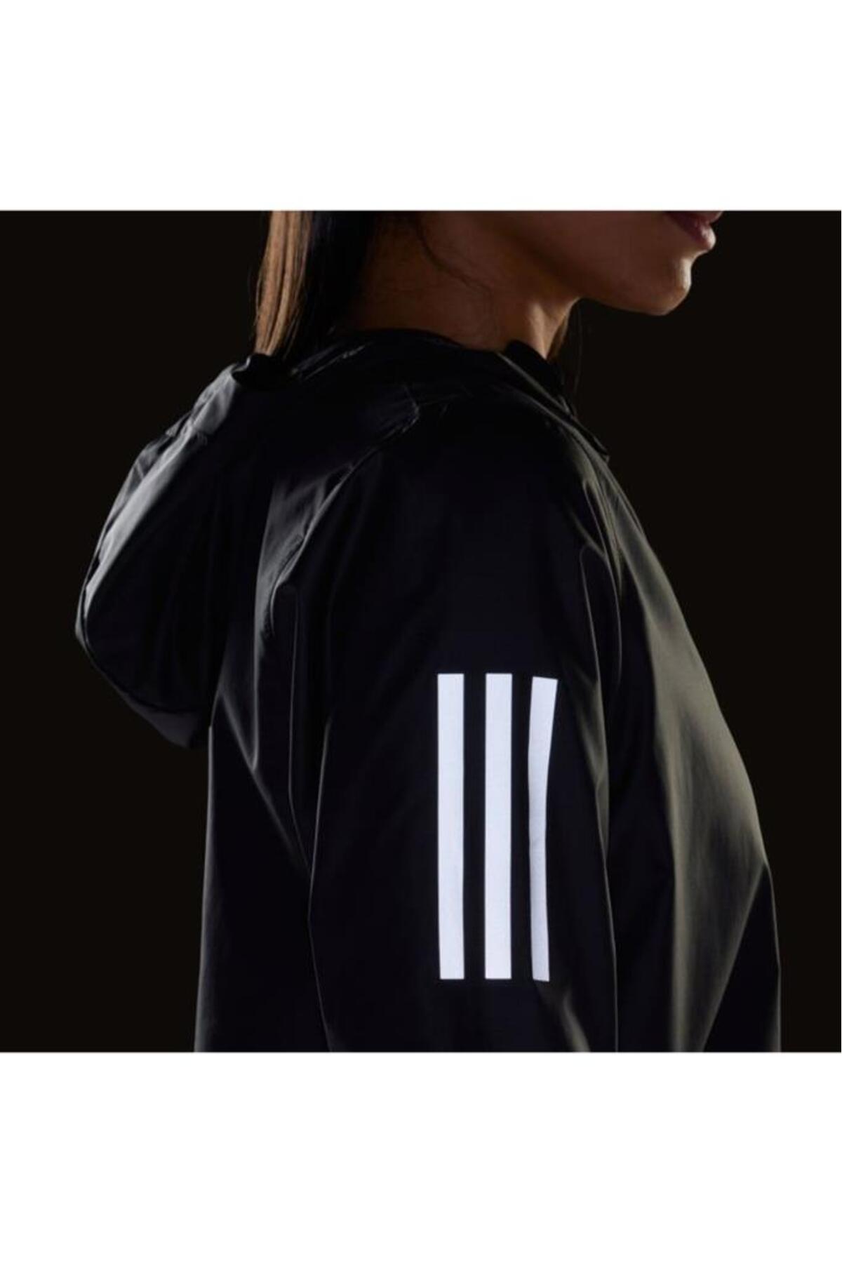 adidas Own the Run Kadın Rüzgarlık Siyah IN1576 görsel 6