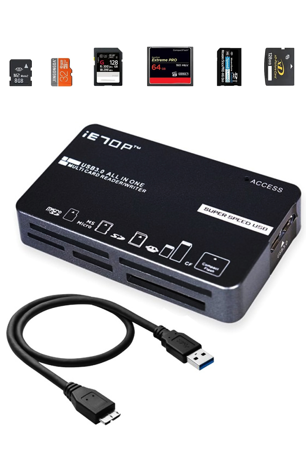 Light Nova USB 3.2 Gen1 Kart Okuyucu SD/Micro SD/TF/CF/XD/MS PRO/MX ...
