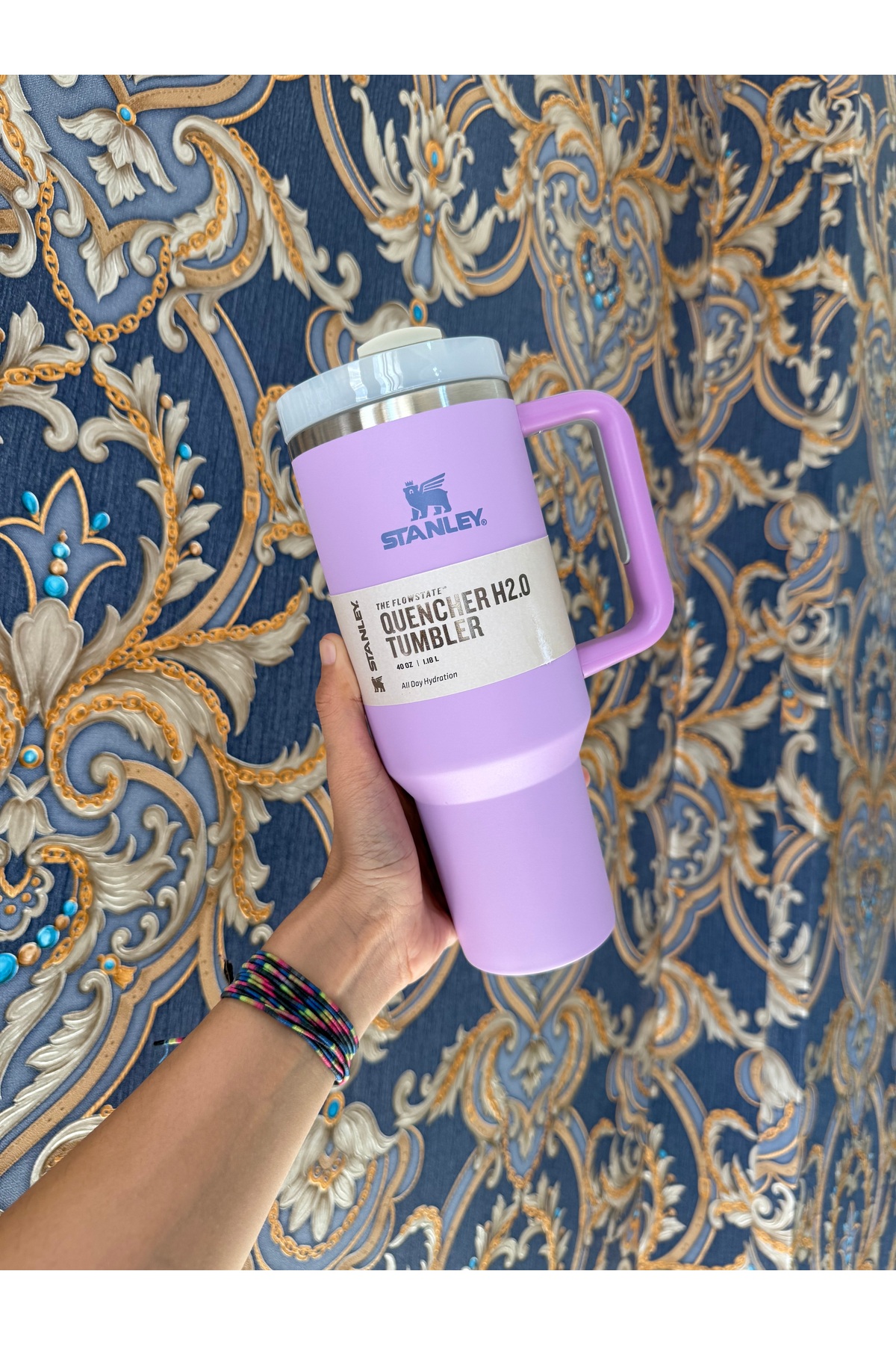 Abbie pipetli Quencher H2.0 Flowstat Paslanmaz Çelik Yalıtımlı Bardak 40 Oz 1,18 Lt Orchid fotoğrafı 2 (önizleme)