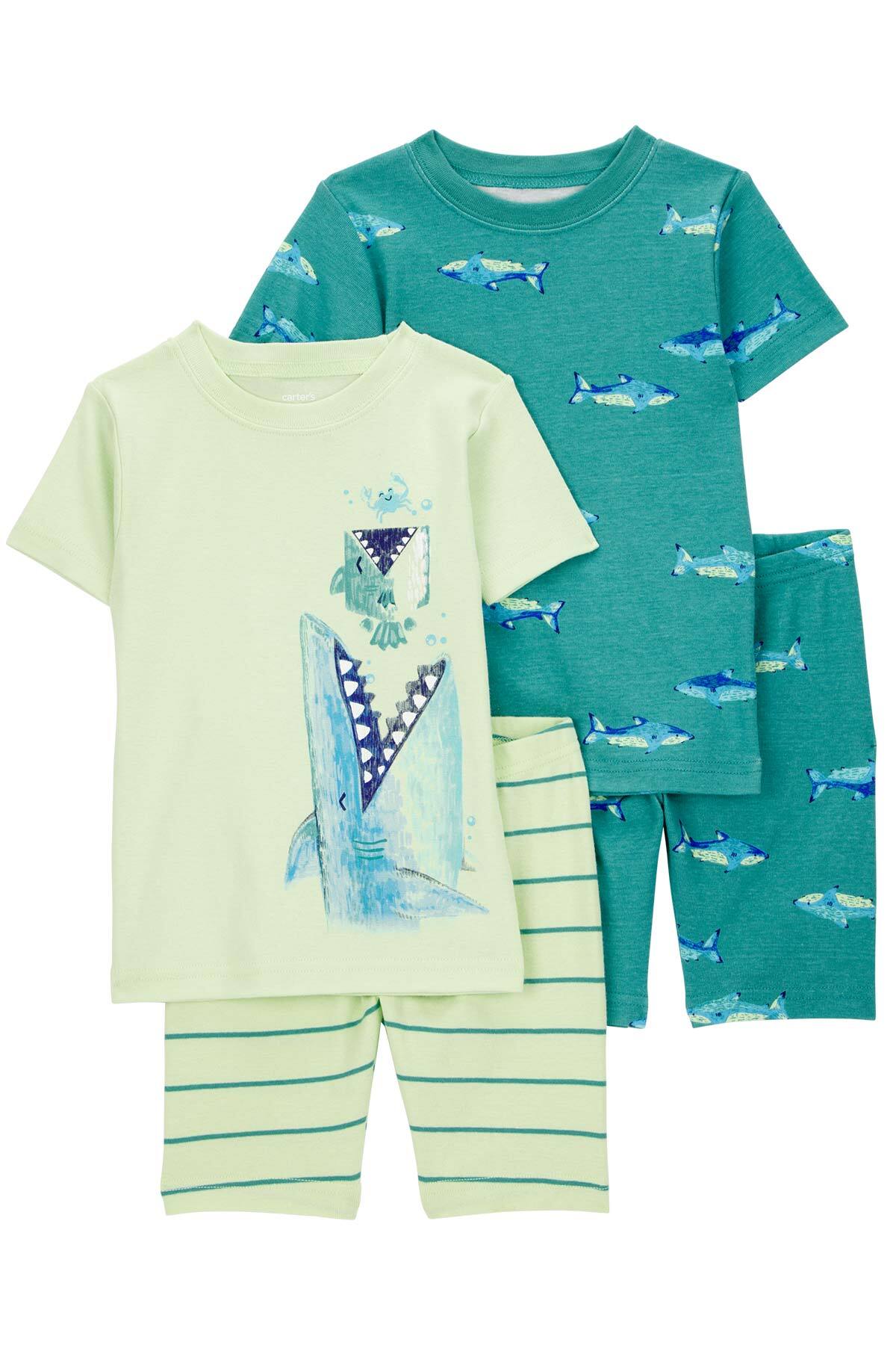 Little Boy Pajamas Set 4-Pack