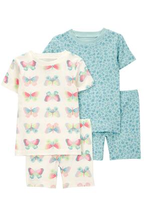 Carter's Küçük Kız Çocuk Pijama Set 4'lü Paket