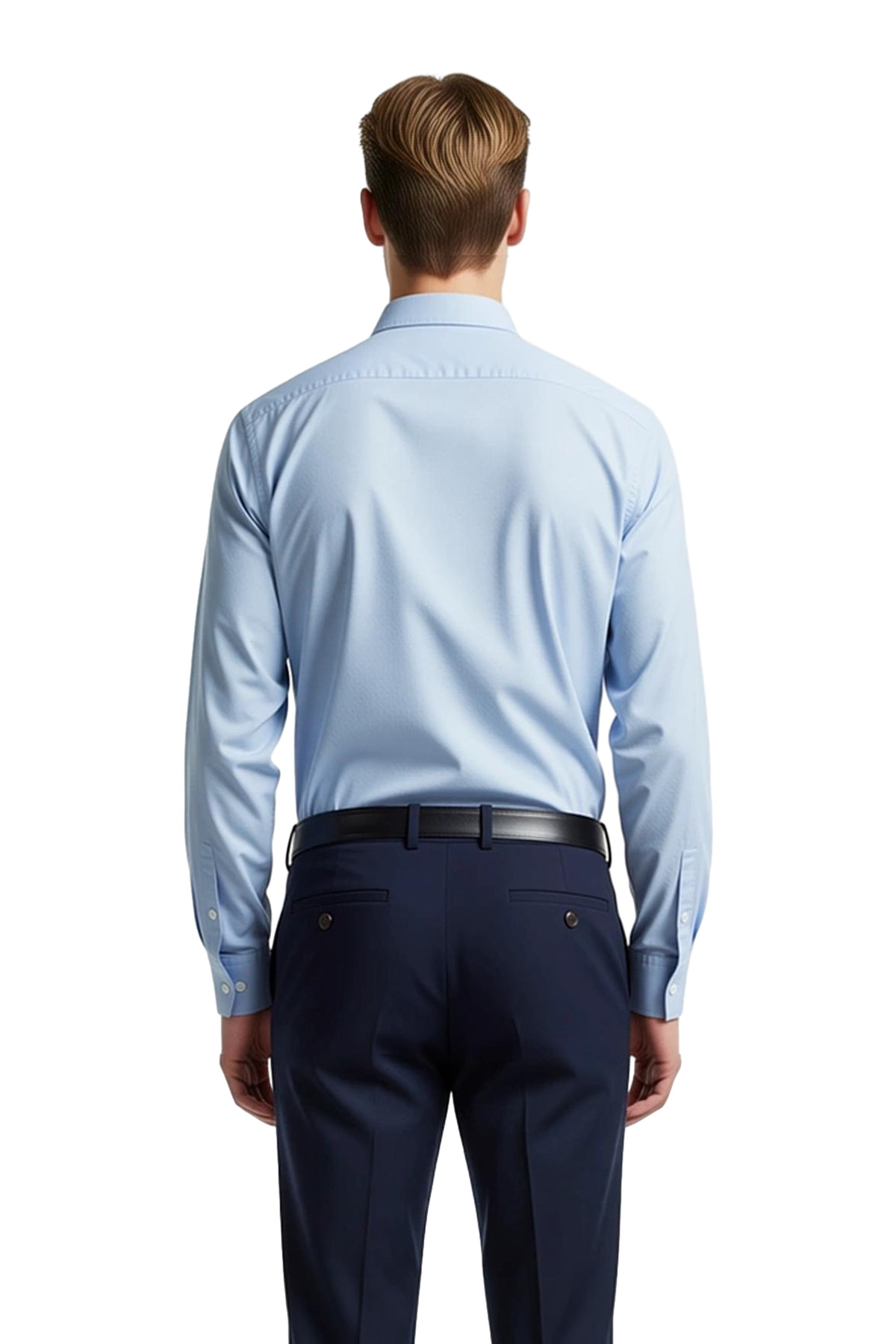 Erkek Regular Kesim Oxford Kumaş Uzun Kollu Düz Renk Gömlek Günlük Şıklık Fonksiyonel Spor