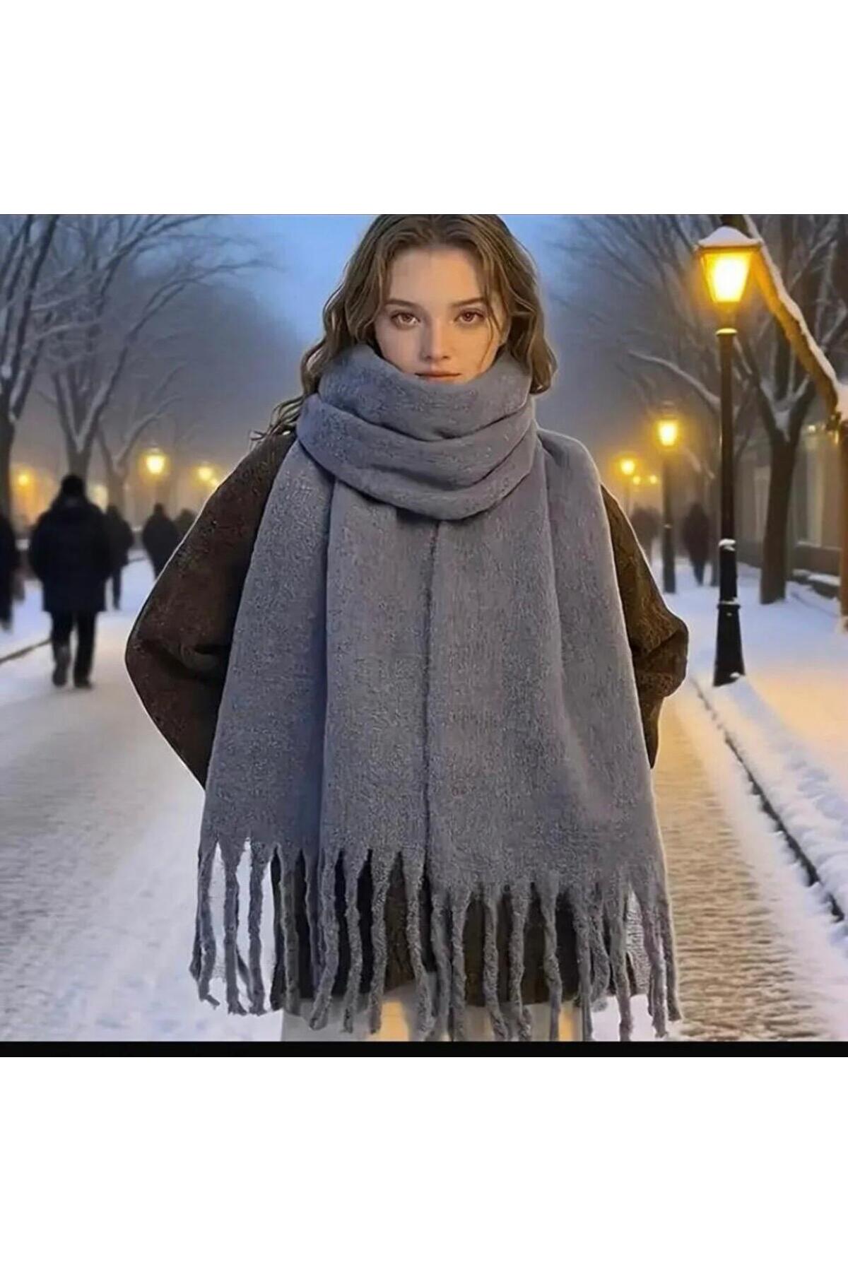 LİNORA Puffy Uzun Atkı görsel 3