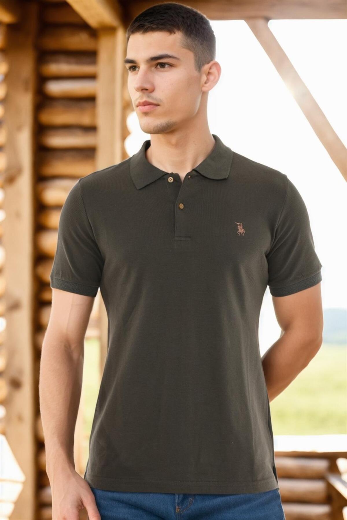 دوبری تی‌شرت مردانه T8561 - سبز - 2