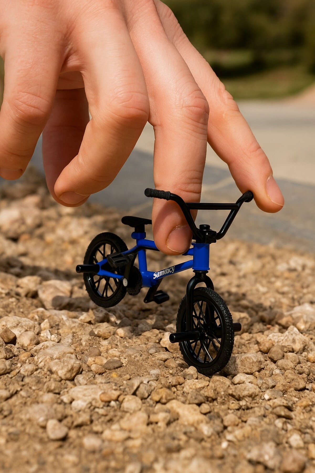 Resim TOYFEST Tech Deck BMX Bisikleti Sunday Mavi Gerçek Metal Çerçeve Parmak Bisiklet Oyuncak Model 12 