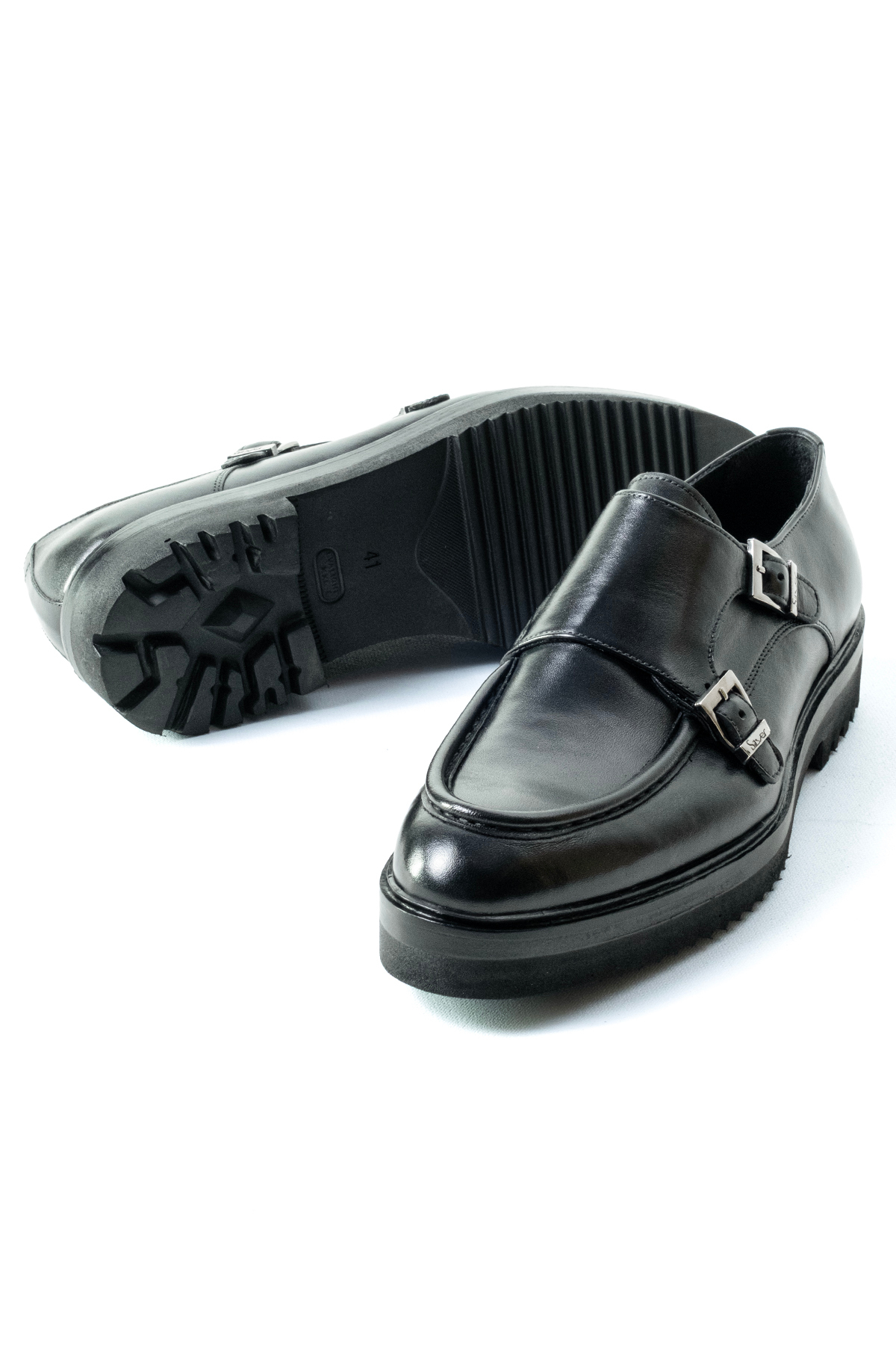 NEWDERİSAN Erkek Premium Hakiki Deri Çift Tokalı(Double Monk Strap) Lüks Klasik Ayakkabı görsel 5