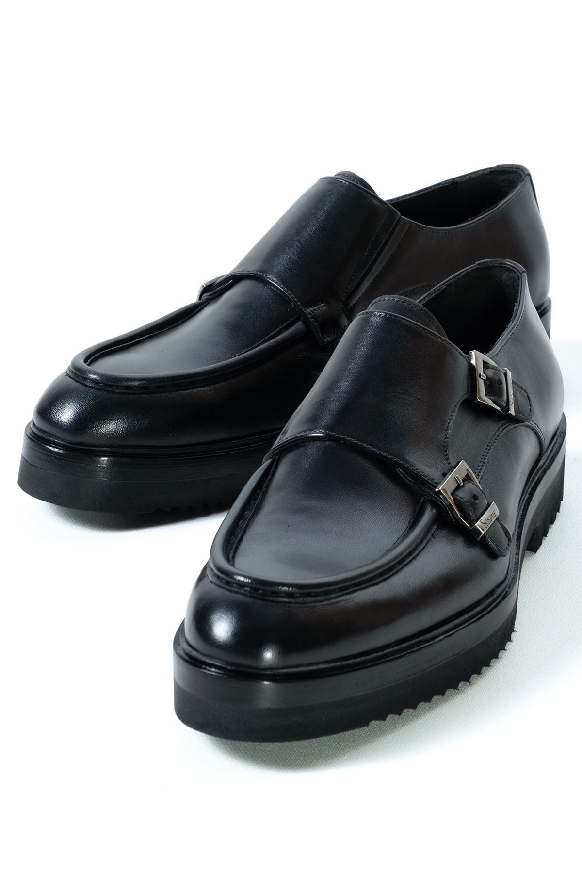 NEWDERİSAN Erkek Premium Hakiki Deri Çift Tokalı(Double Monk Strap) Lüks Klasik Ayakkabı görsel 3
