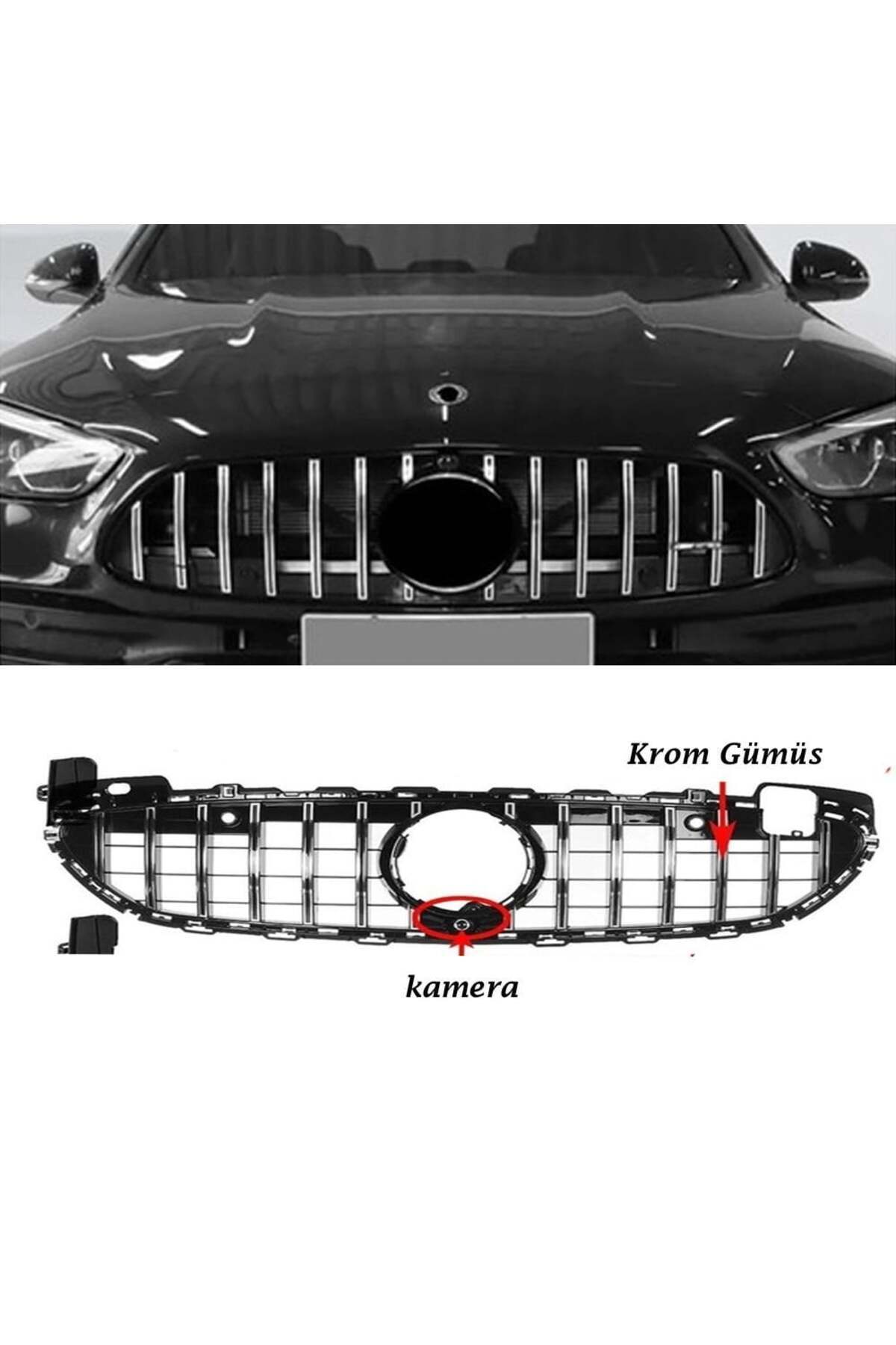 beyaztuning Mercedes w206 C Serisi Ön Panjur Izgara 2021 Sonrası