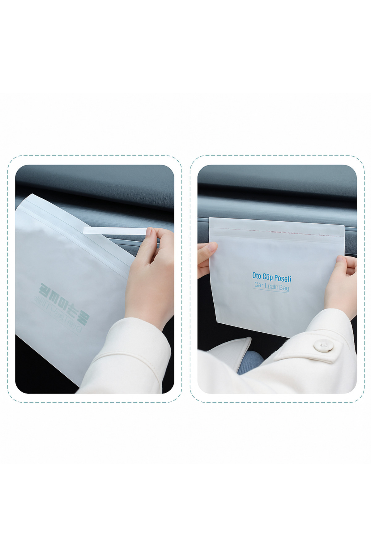 Kolezia Pratik Su Geçirmez Oto Araba Çöp Poşeti (20 Adet) Hijyen ve Düzeni Korumanın En Kolay Yolu!