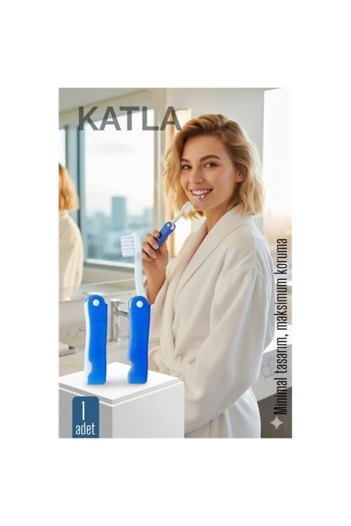 mudikonsept Katlanır Diş Fırçası - Seyahat Katlanır Diş Fırçası - Hijyenik Koruma Pratik ve Kompakt Model