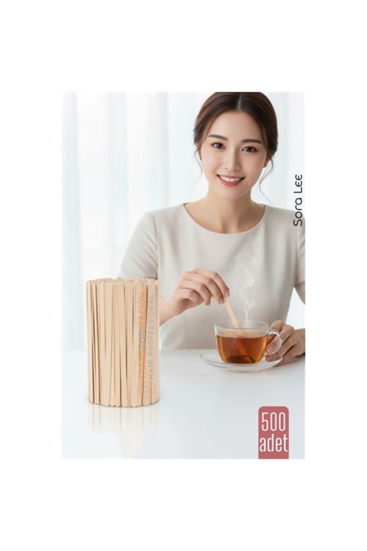 mudikonsept Ahşap Karıştırıcı Kaşık - 500 lü Paket | Çay Kahve ve Servis İçin Hijyenik ve Pratik!