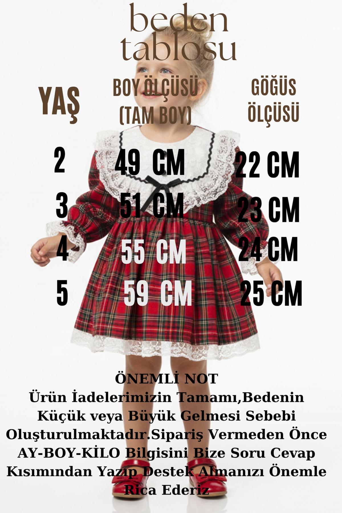 Kız Bebek Elbise Kız Çocuk Elbise Doğum Günü Parti Düğün Özel Gün Uzun Kol Astarlı Elbise