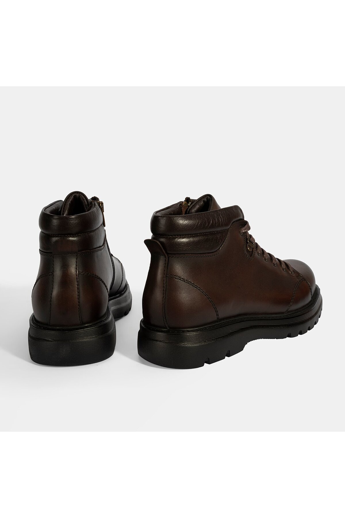 Desa  Erkek Kahve Bağcıklı Deri Bot - Görsel 8