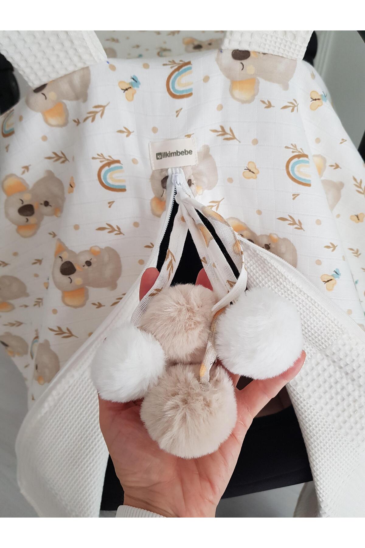 ib ilkimbebe Puset Örtüsü Koala Pikeli ,Yenidoğan Bebek Ürünleri, Arabası fotoğrafı 5 (önizleme)