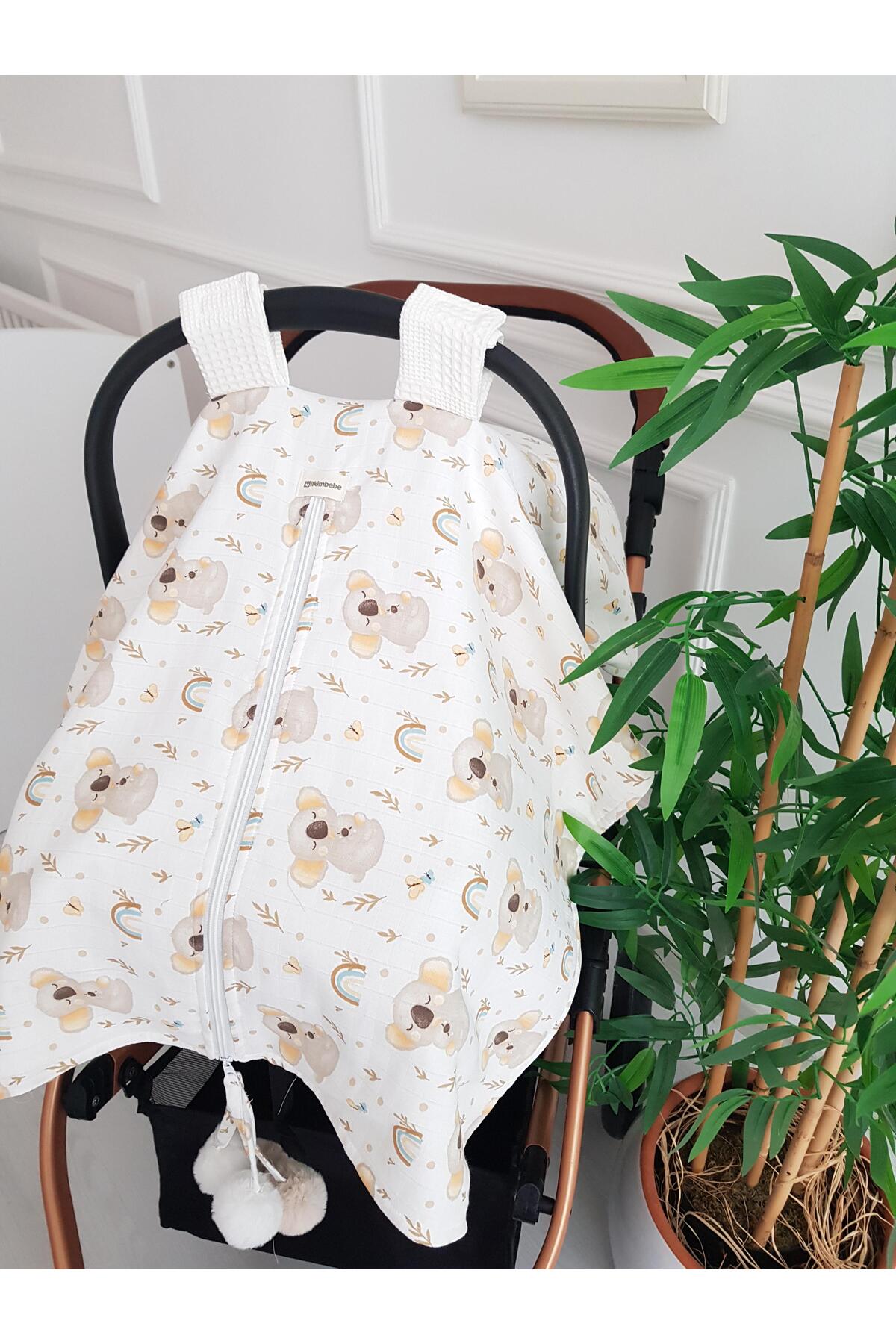 ib ilkimbebe Puset Örtüsü Koala Pikeli ,Yenidoğan Bebek Ürünleri, Arabası fotoğrafı 2 (önizleme)